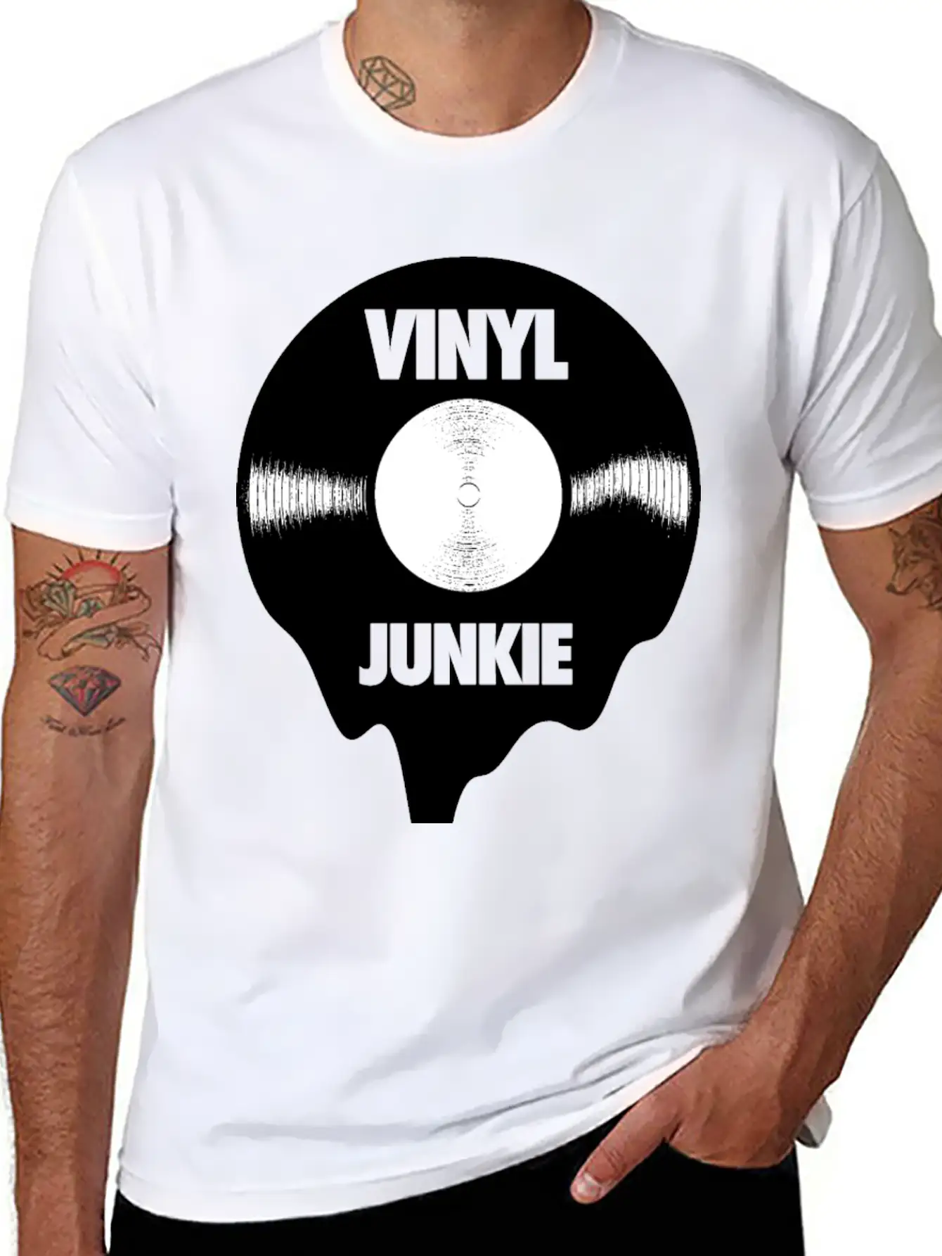 Vinyl Record Turntable Gift Essential Unisex Summer Tee – Soft Cotton Casual Fit