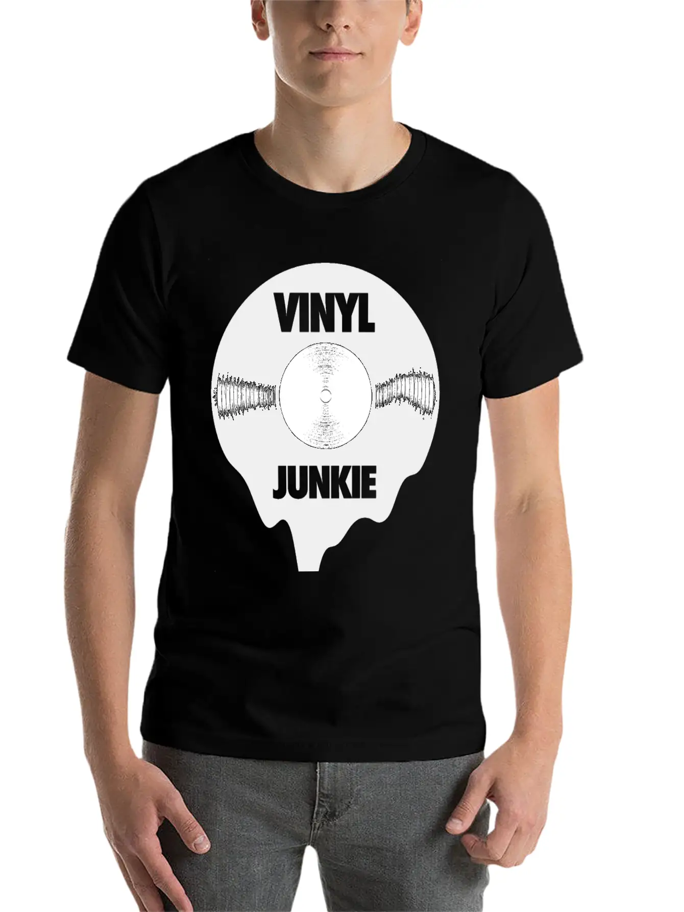 Vinyl Record Turntable Gift Essential Unisex Summer Tee – Soft Cotton Casual Fit
