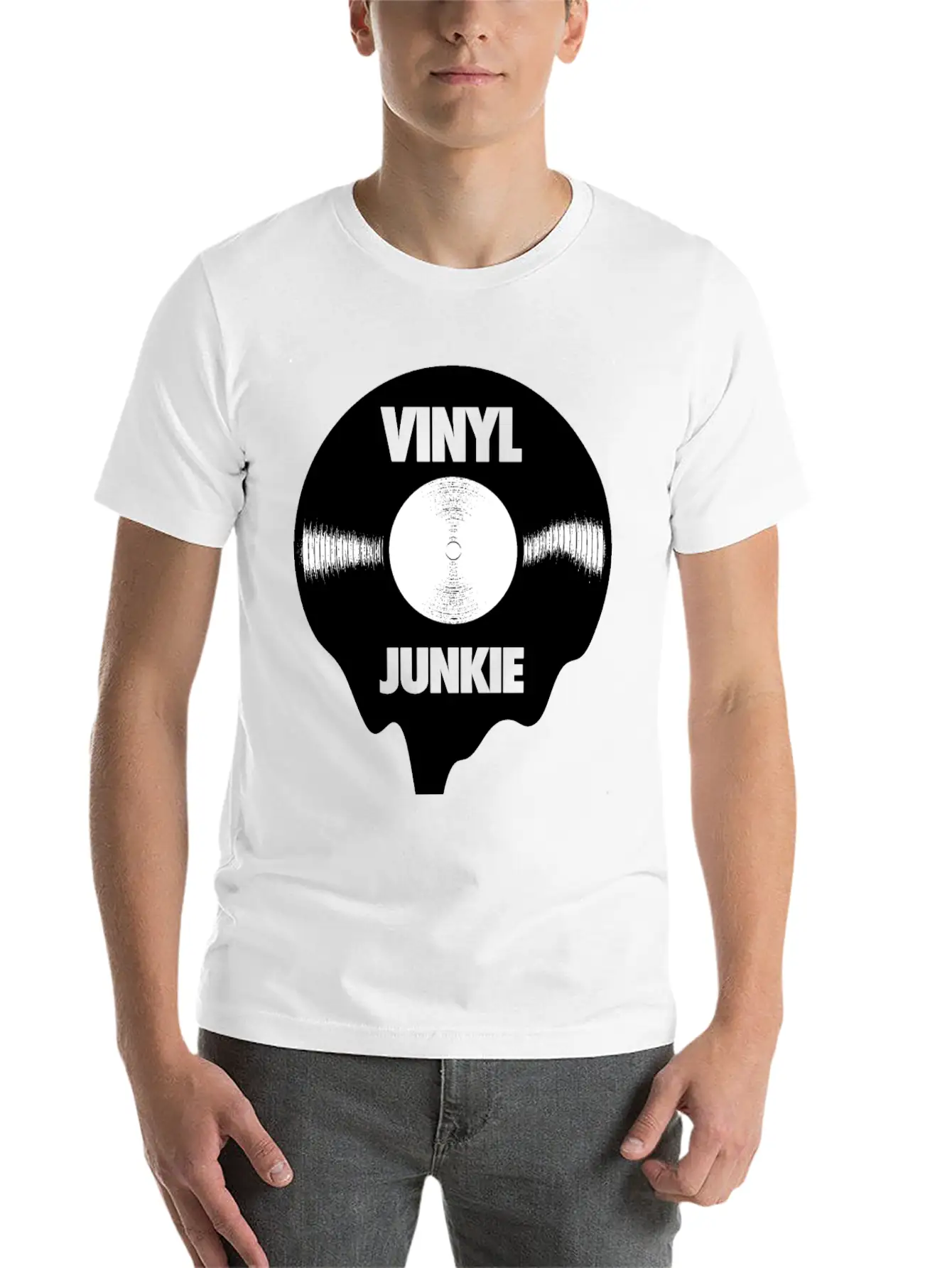 Vinyl Record Turntable Gift Essential Unisex Summer Tee – Soft Cotton Casual Fit