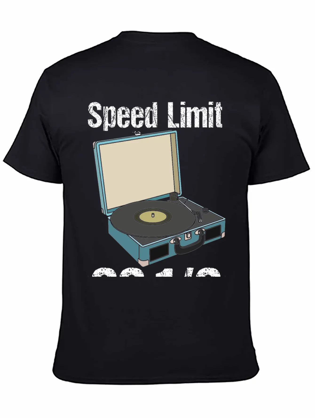 Vinyl-Record Turntable Speed Limit Essential Unisex Summer Tee – Soft Cotton Casual Fit