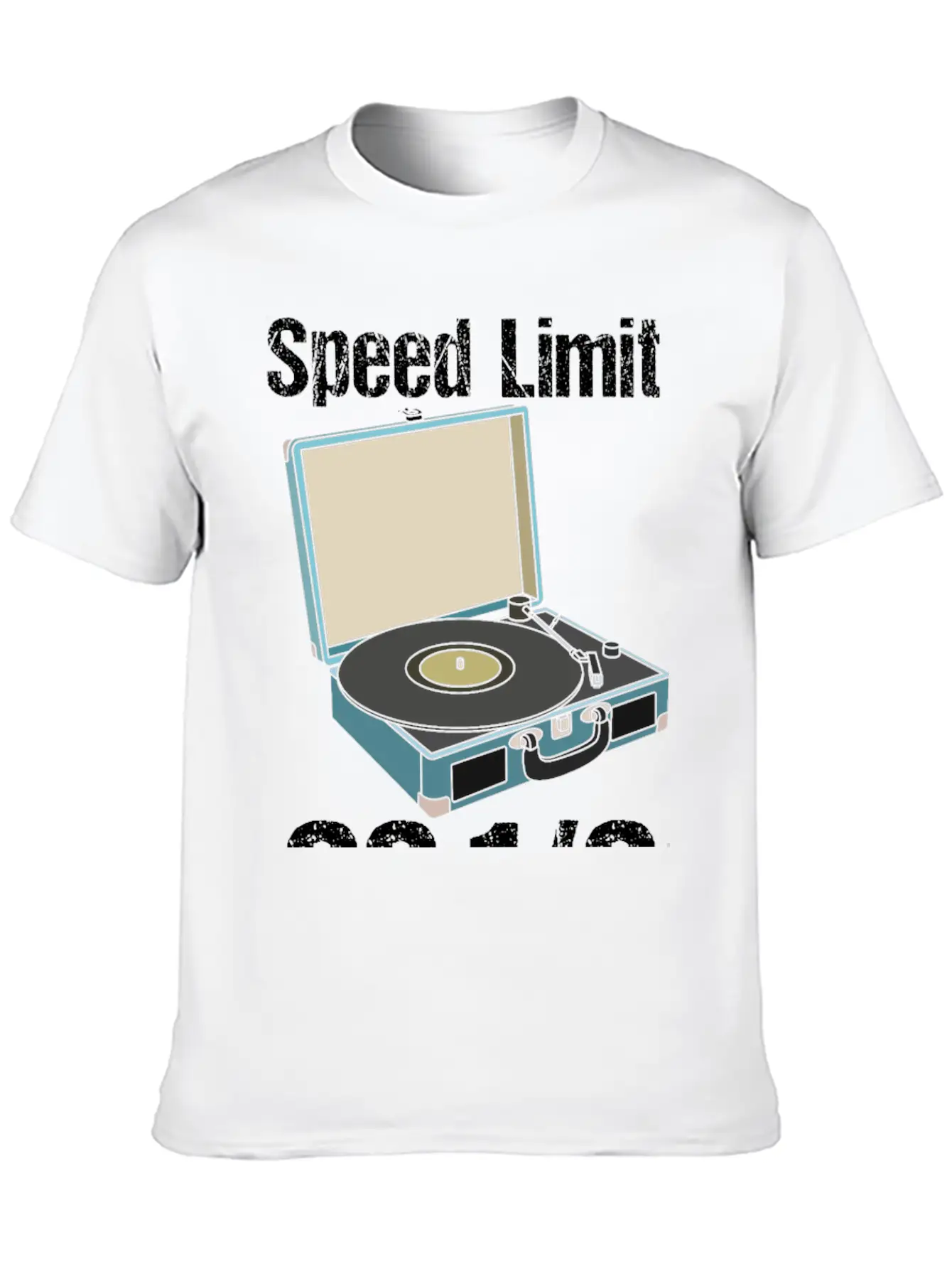 Vinyl-Record Turntable Speed Limit Essential Unisex Summer Tee – Soft Cotton Casual Fit
