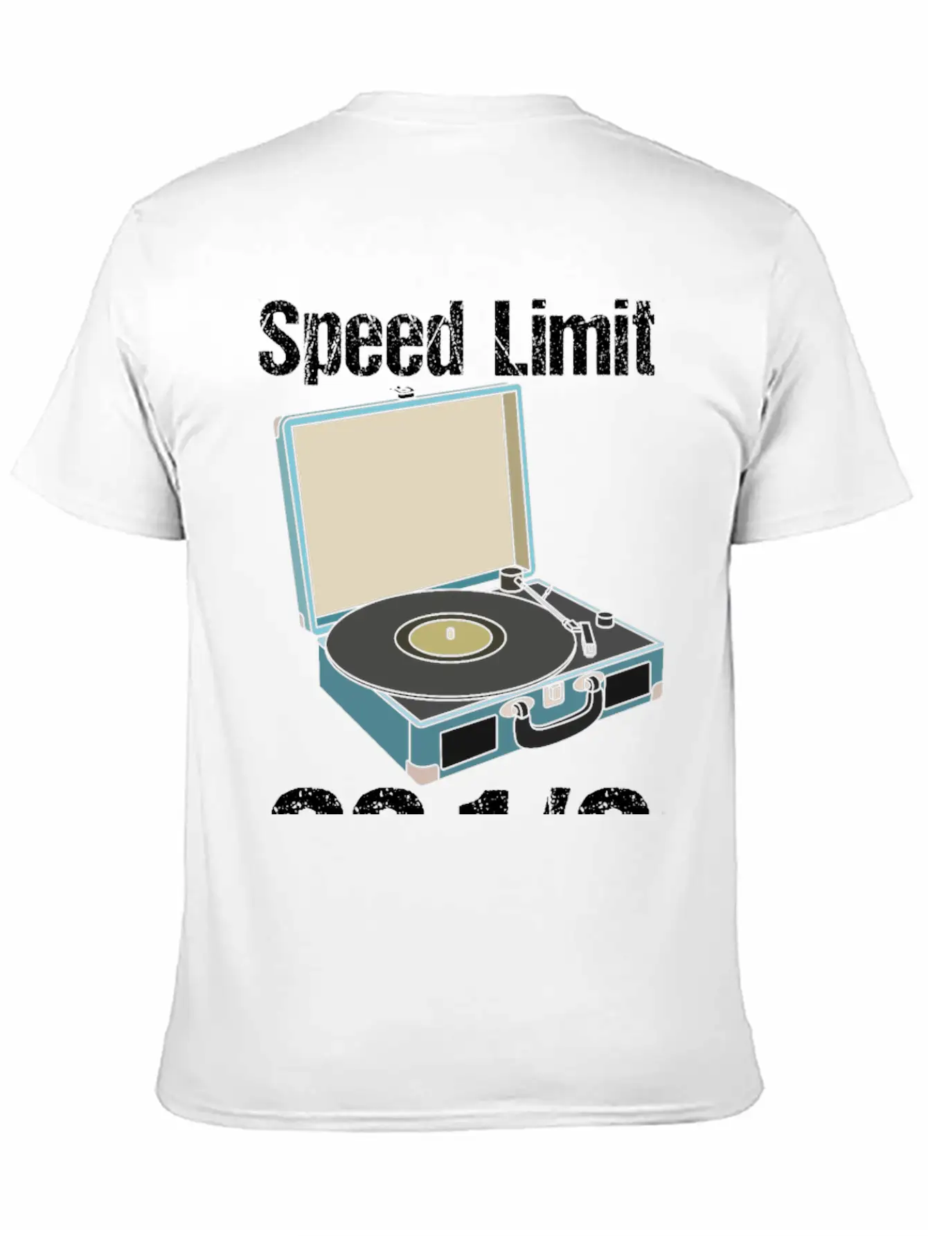 Vinyl-Record Turntable Speed Limit Essential Unisex Summer Tee – Soft Cotton Casual Fit