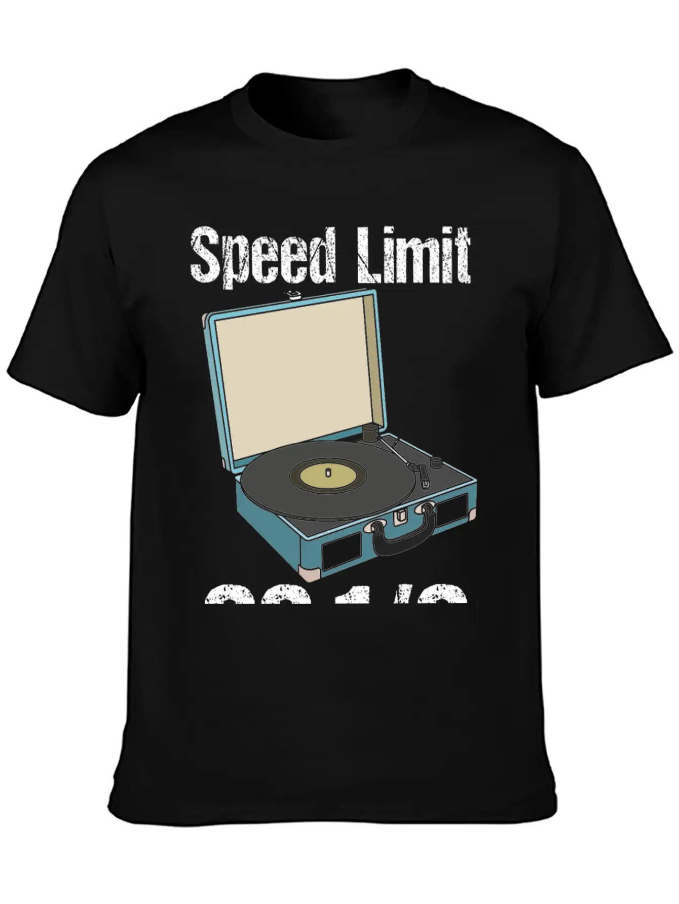 Vinyl-Record Turntable Speed Limit Essential Unisex Summer Tee – Soft Cotton Casual Fit