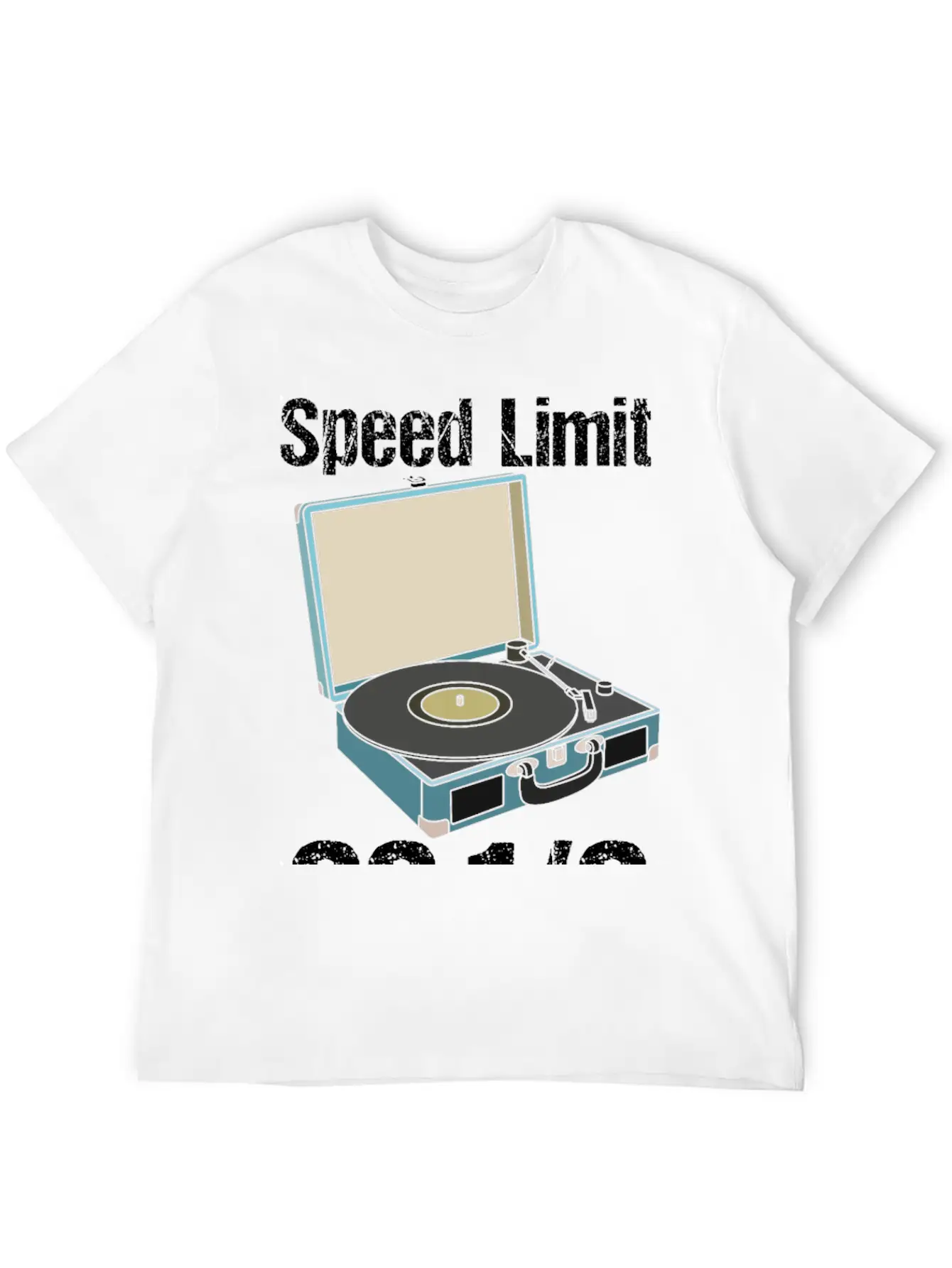 Vinyl-Record Turntable Speed Limit Essential Unisex Summer Tee – Soft Cotton Casual Fit