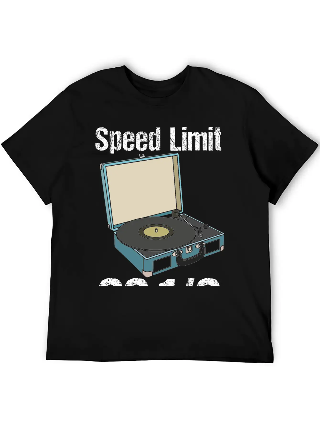 Vinyl-Record Turntable Speed Limit Essential Unisex Summer Tee – Soft Cotton Casual Fit