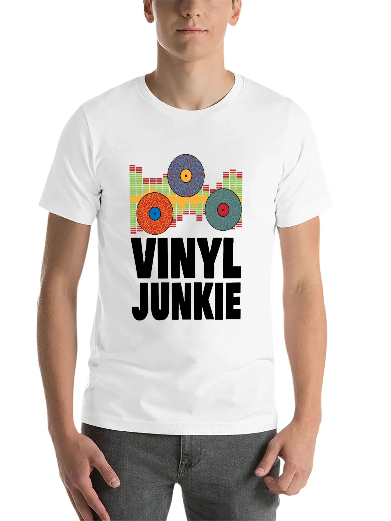 Vinyl Records LP Collector Record Lover Audiophile Comfortable Minimalist Graphic Tee – Summer Style Essential