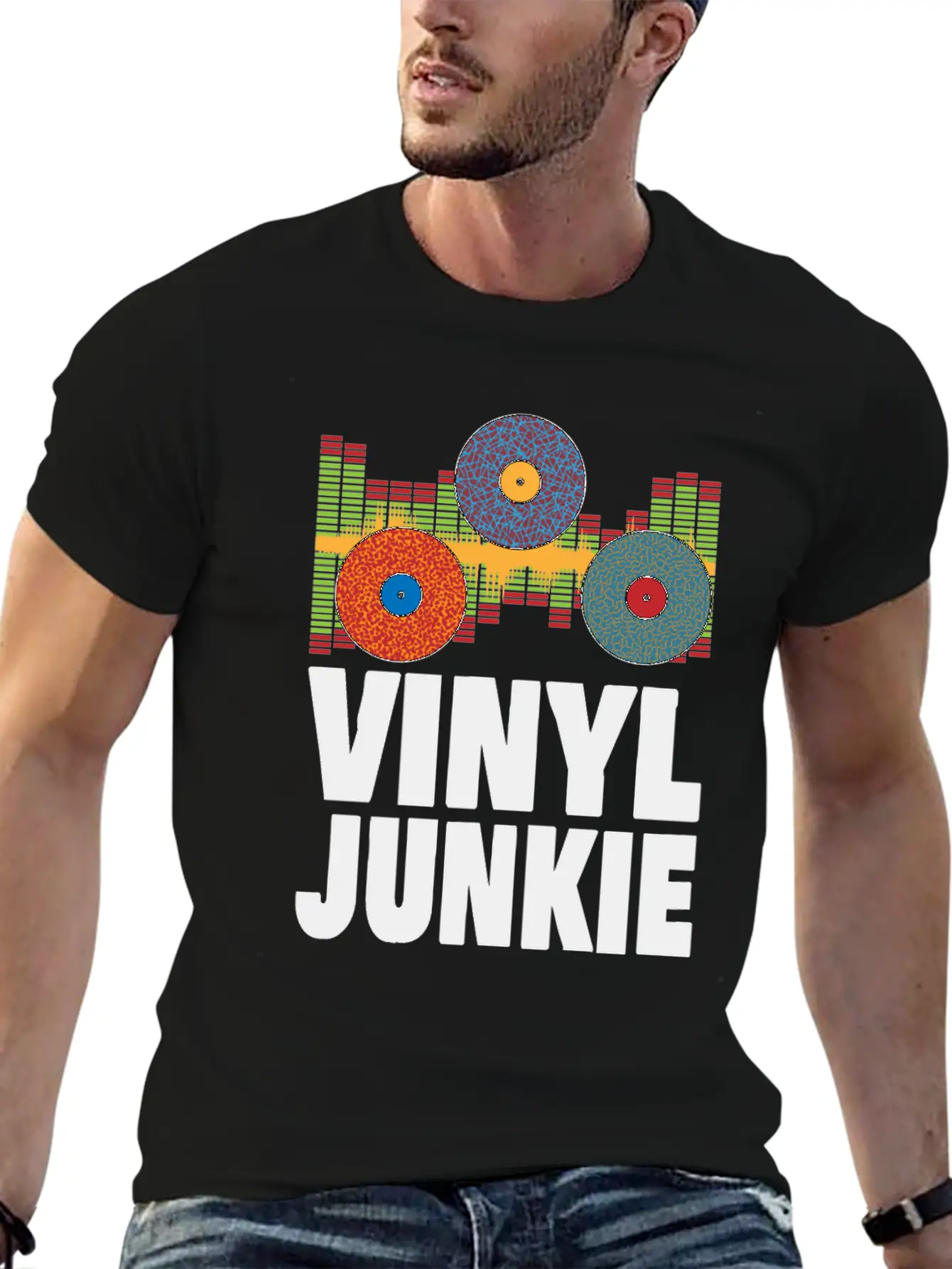 Vinyl Records LP Collector Record Lover Audiophile Comfortable Minimalist Graphic Tee – Summer Style Essential