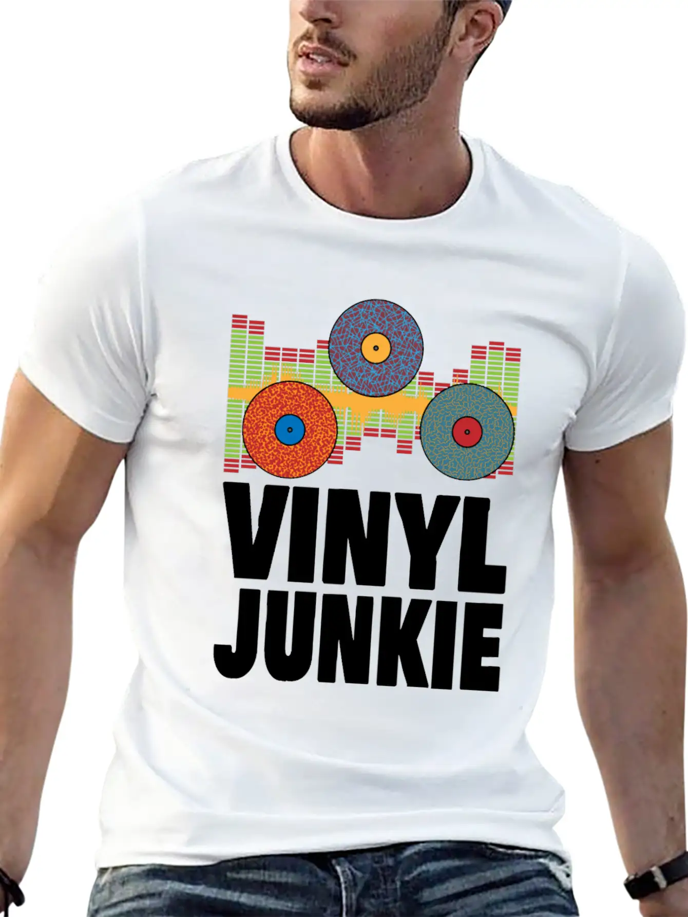 Vinyl Records LP Collector Record Lover Audiophile Comfortable Minimalist Graphic Tee – Summer Style Essential