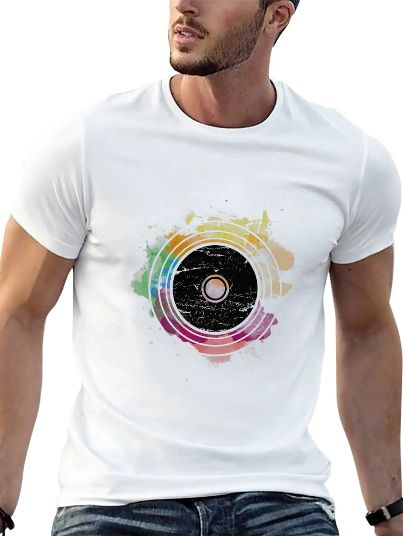 VINYL Unisex Short Sleeve Soft Cotton T-Shirt – Casual Everyday Wear