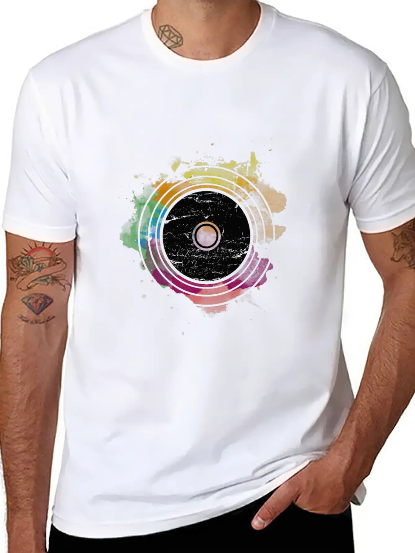 VINYL Unisex Short Sleeve Soft Cotton T-Shirt – Casual Everyday Wear