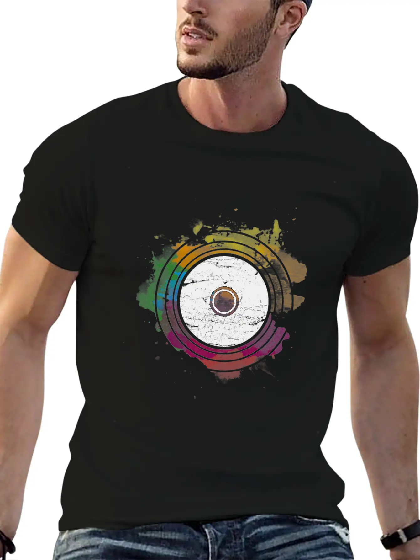 VINYL Unisex Short Sleeve Soft Cotton T-Shirt – Casual Everyday Wear