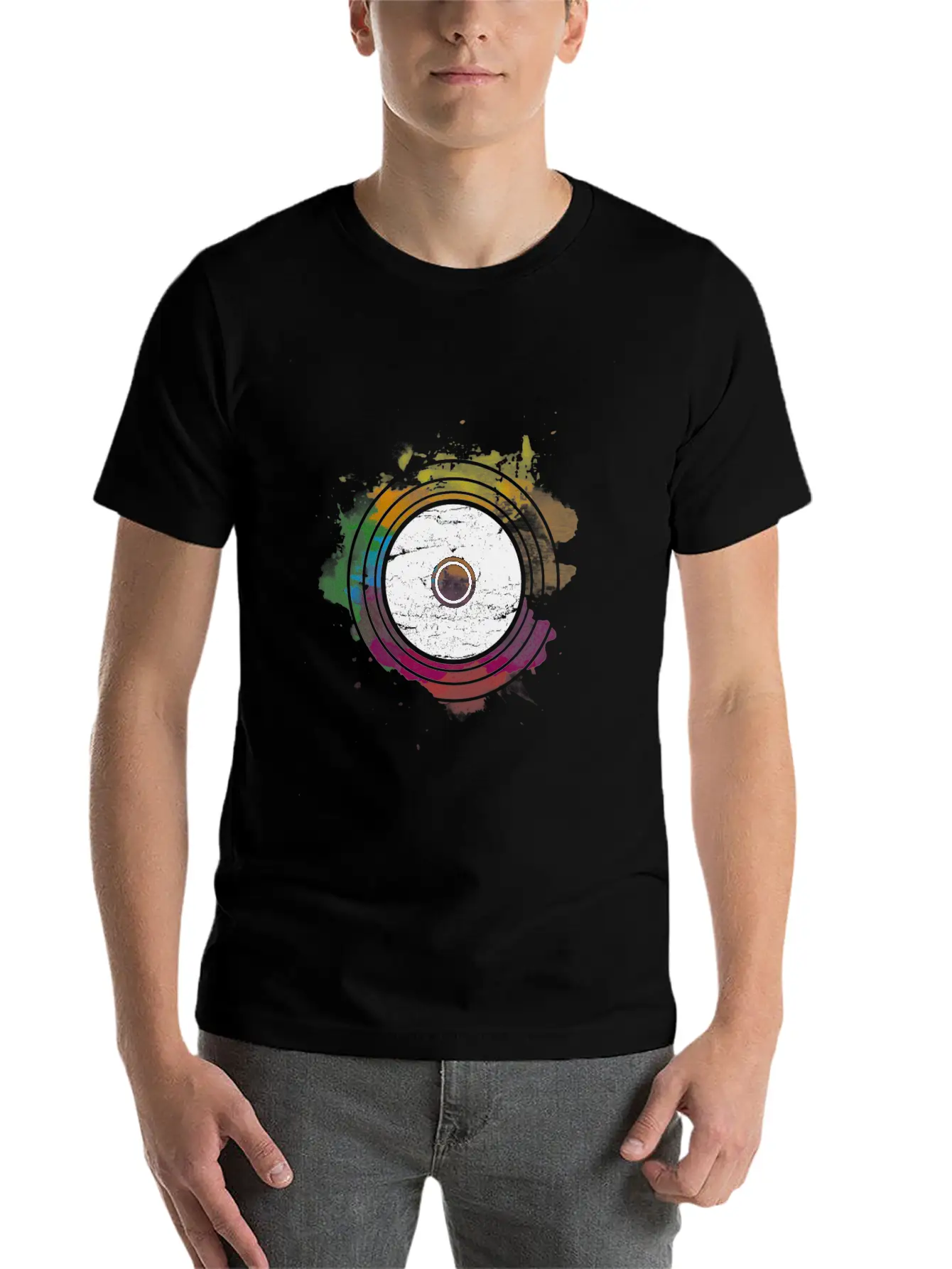 VINYL Unisex Short Sleeve Soft Cotton T-Shirt – Casual Everyday Wear
