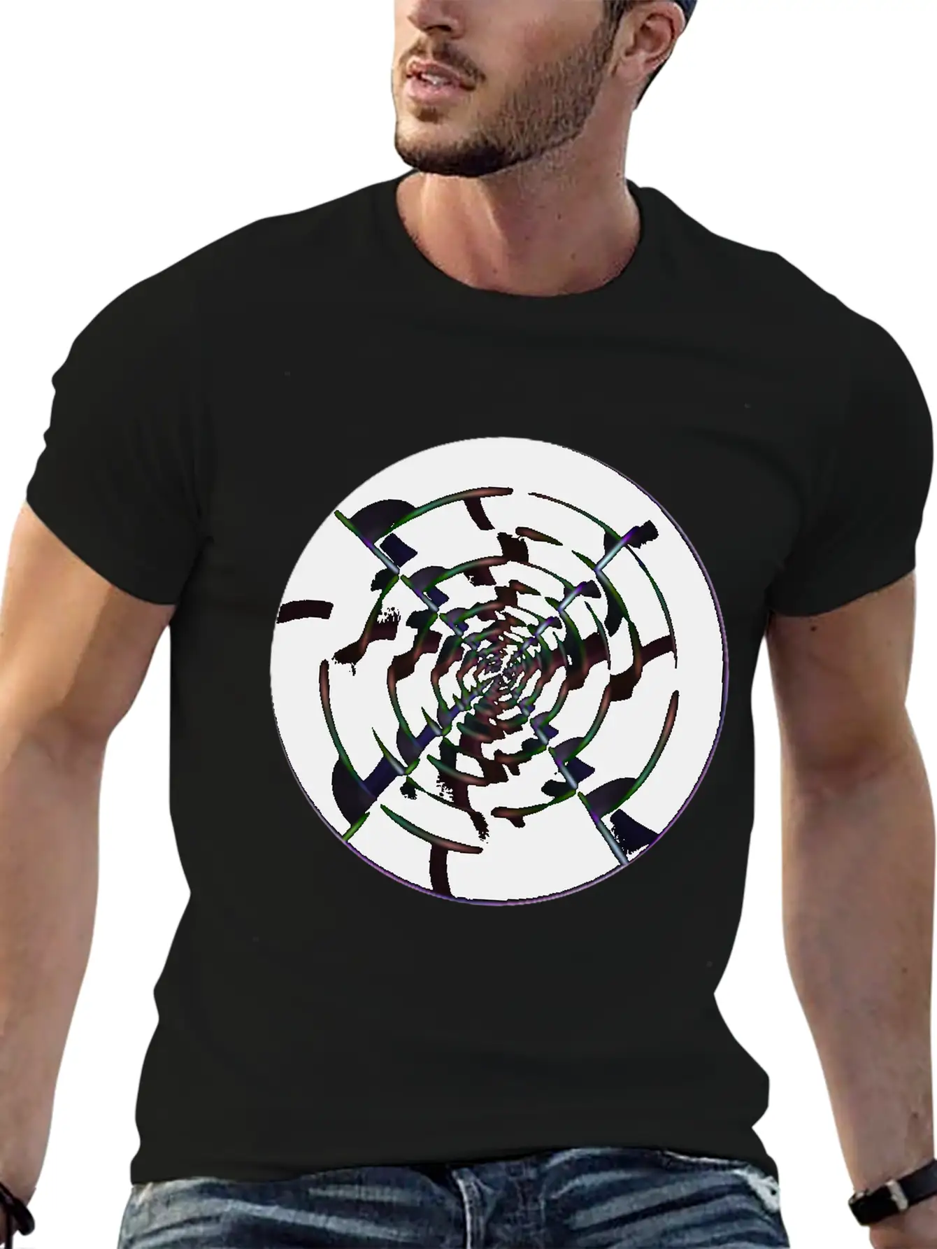 Violet Neon Ball Unisex Short Sleeve Soft Cotton T-Shirt – Casual Everyday Wear