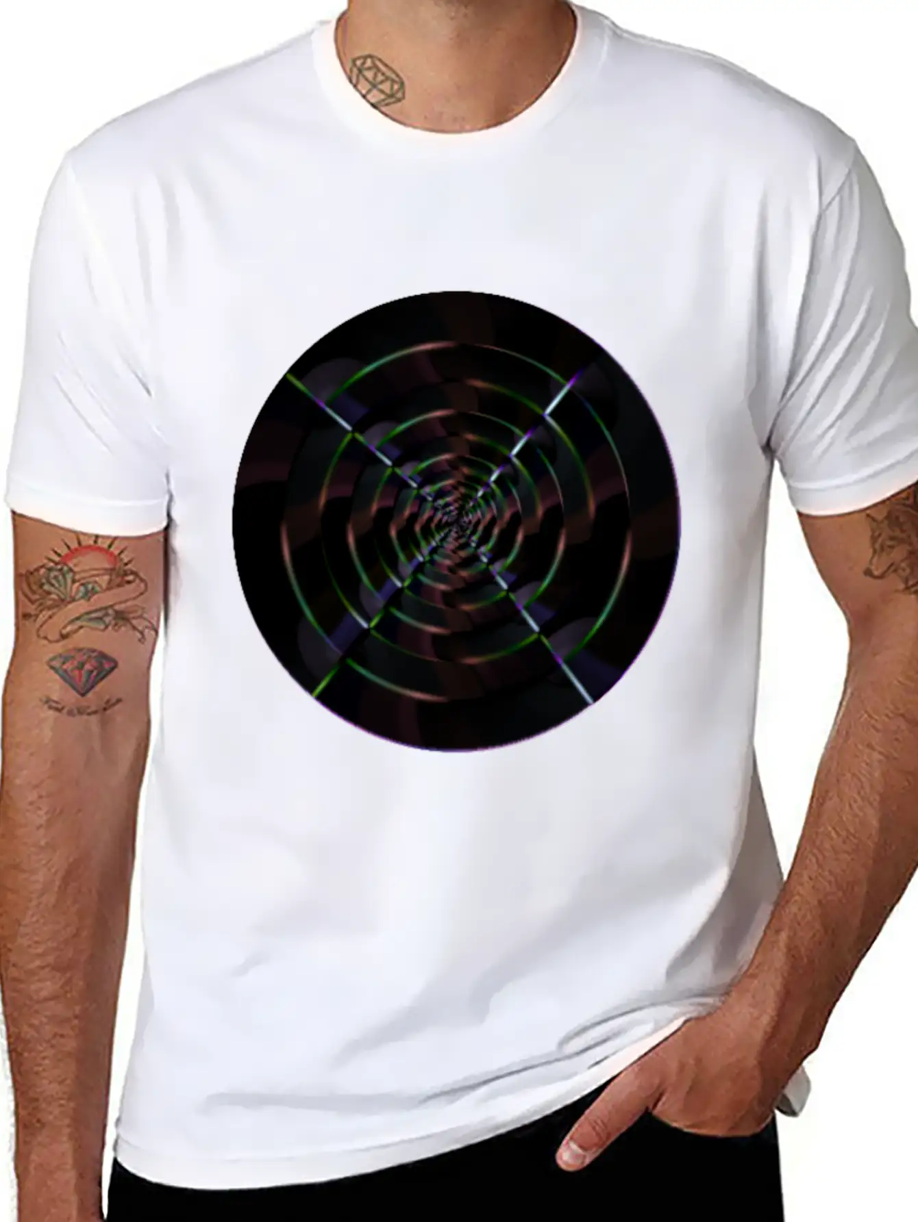 Violet Neon Ball Unisex Short Sleeve Soft Cotton T-Shirt – Casual Everyday Wear