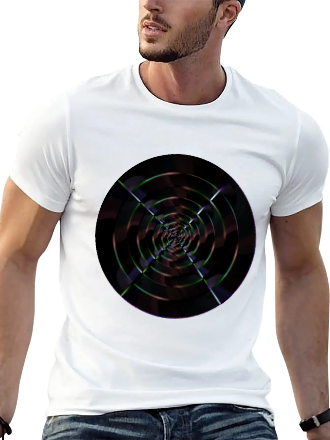 Violet Neon Ball Unisex Short Sleeve Soft Cotton T-Shirt – Casual Everyday Wear