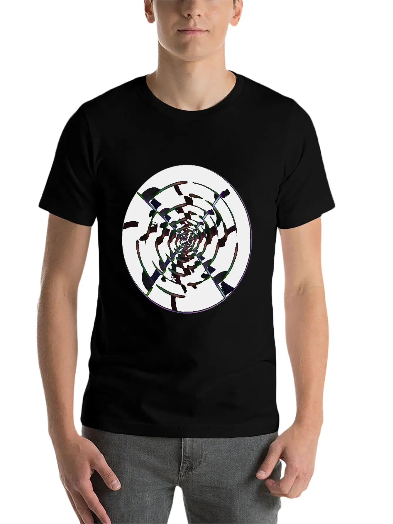 Violet Neon Ball Unisex Short Sleeve Soft Cotton T-Shirt – Casual Everyday Wear