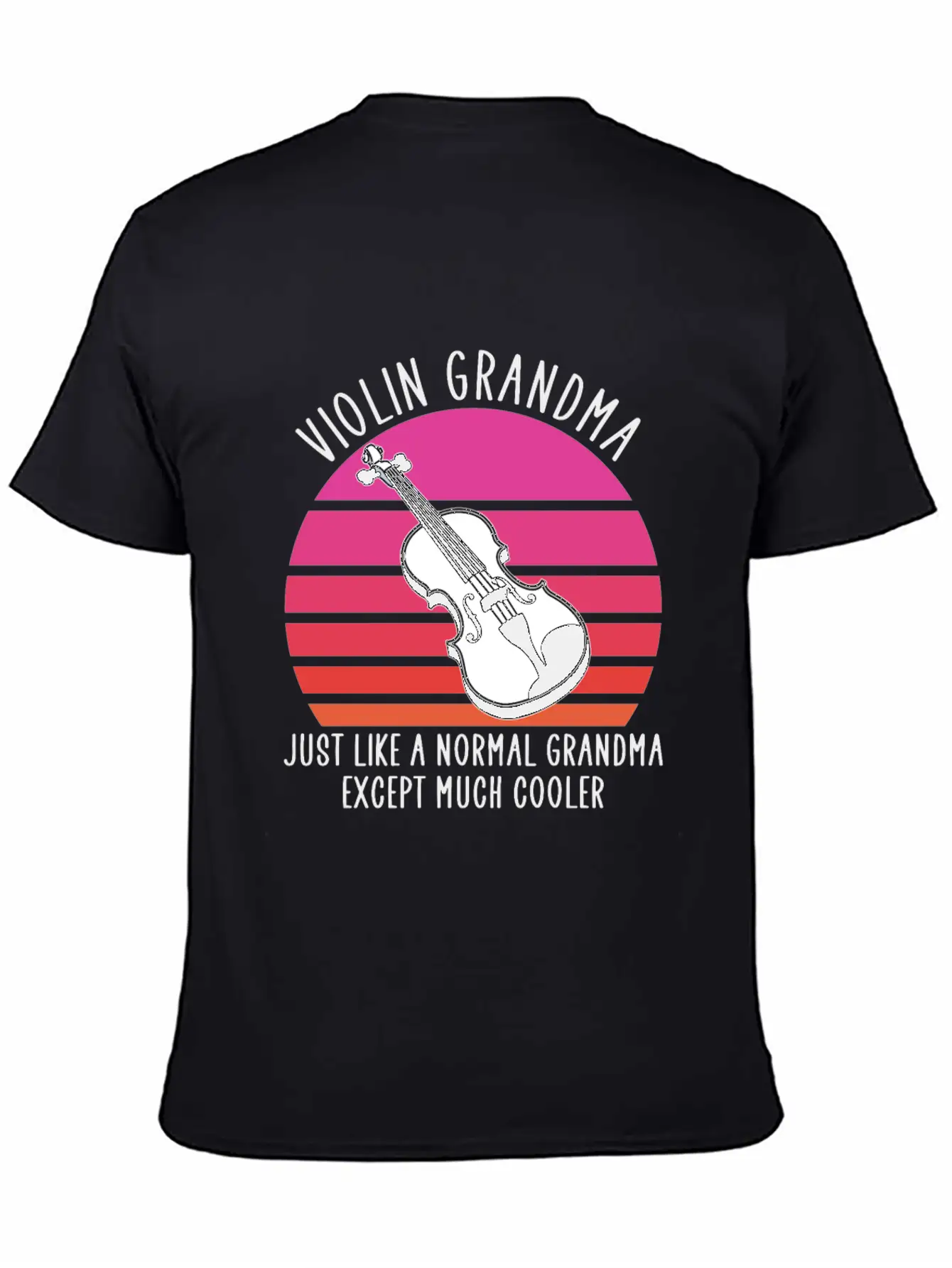 Violin Grandma Basic Graphic T-Shirt – Daily Comfort In Soft Cotton