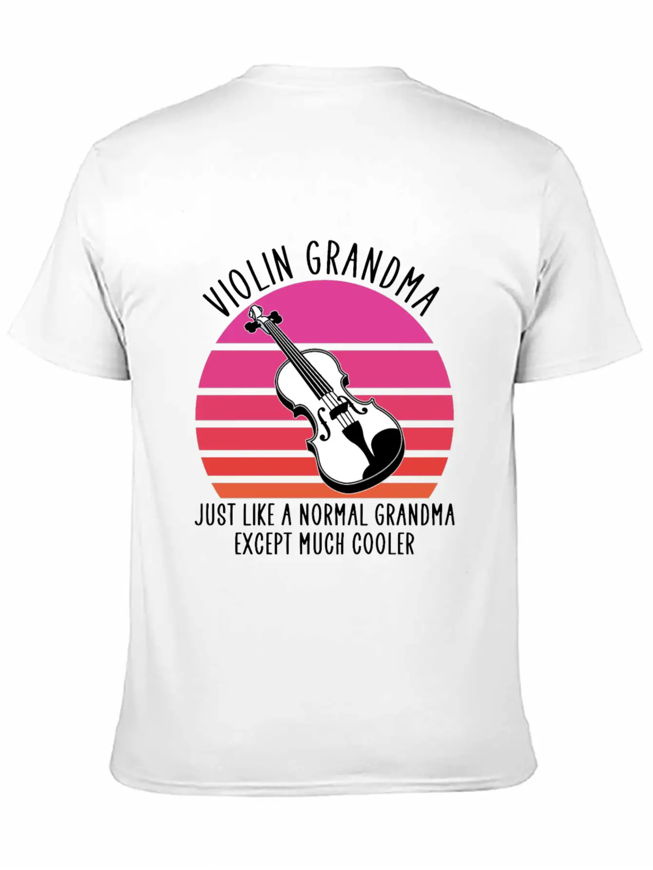 Violin Grandma Basic Graphic T-Shirt – Daily Comfort In Soft Cotton