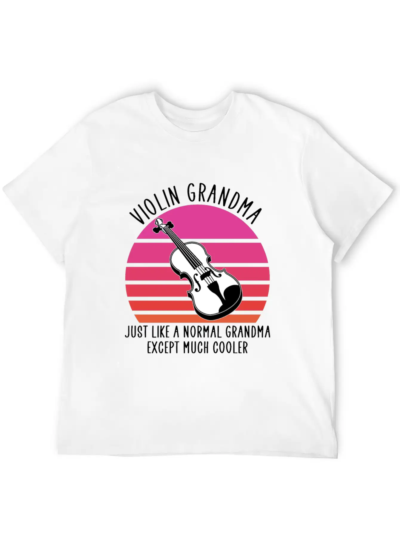 Violin Grandma Basic Graphic T-Shirt – Daily Comfort In Soft Cotton