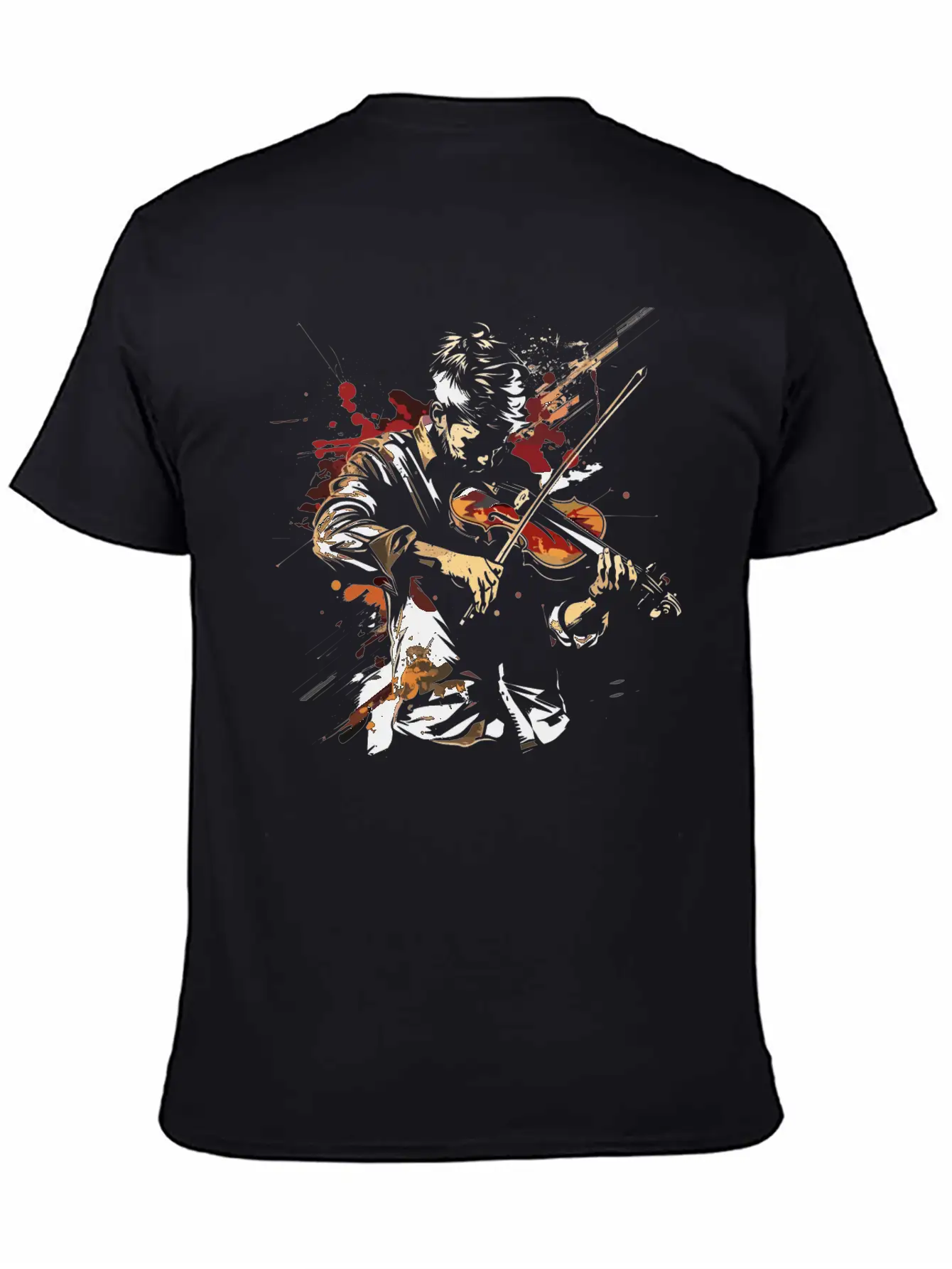 Violin Guy Comfortable Minimalist Graphic Tee – Summer Style Essential