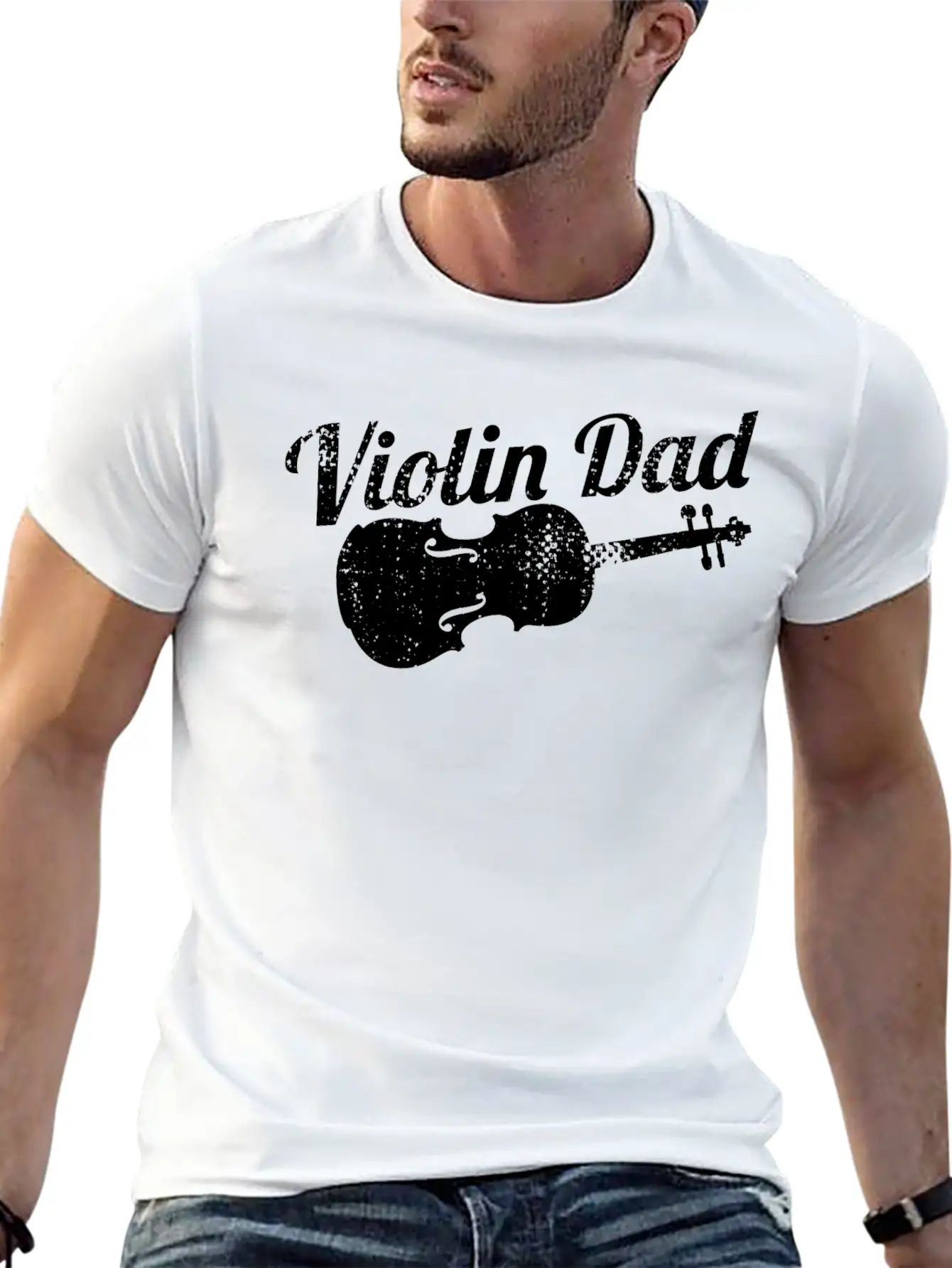 Violin Papa Basic Graphic T-Shirt – Daily Comfort In Soft Cotton