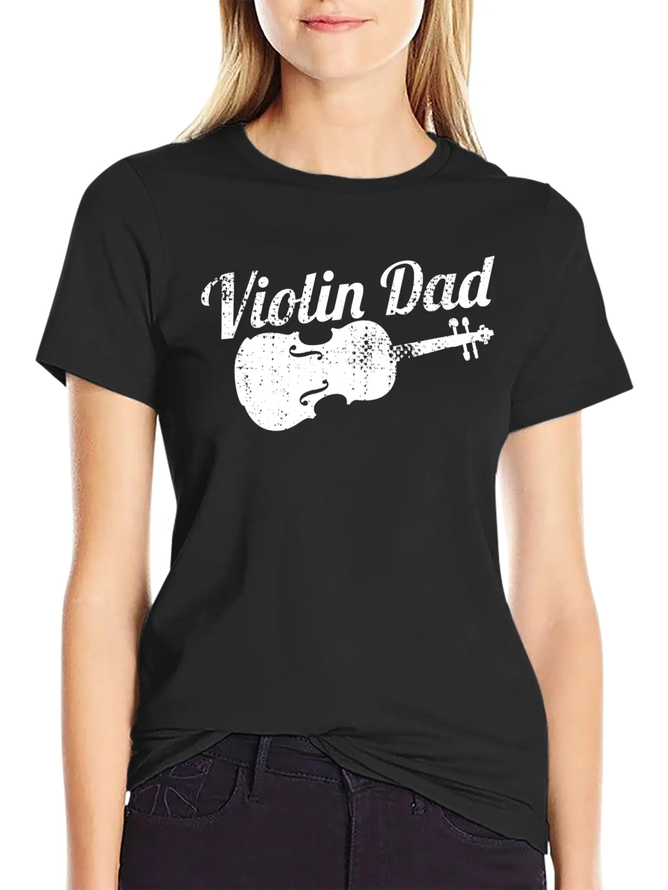 Violin Papa Basic Graphic T-Shirt – Daily Comfort In Soft Cotton