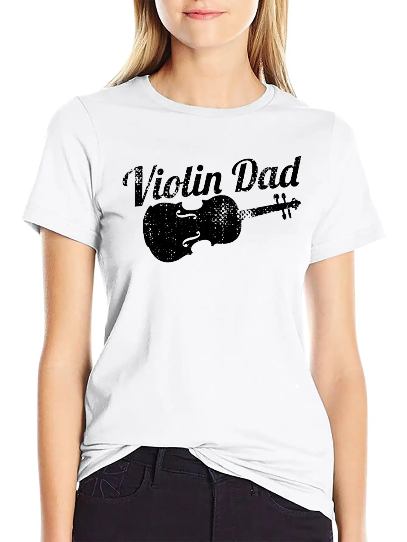 Violin Papa Basic Graphic T-Shirt – Daily Comfort In Soft Cotton