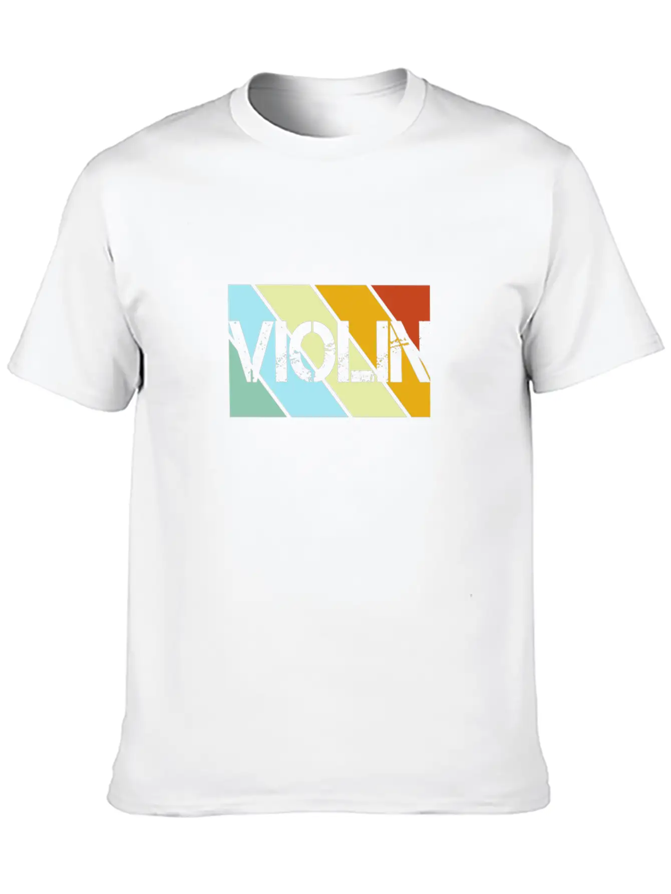 Violin Retro Stylish Everyday T-Shirt – Unisex Basic Cotton Tee