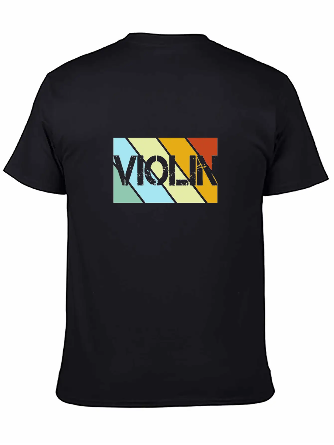 Violin Retro Stylish Everyday T-Shirt – Unisex Basic Cotton Tee