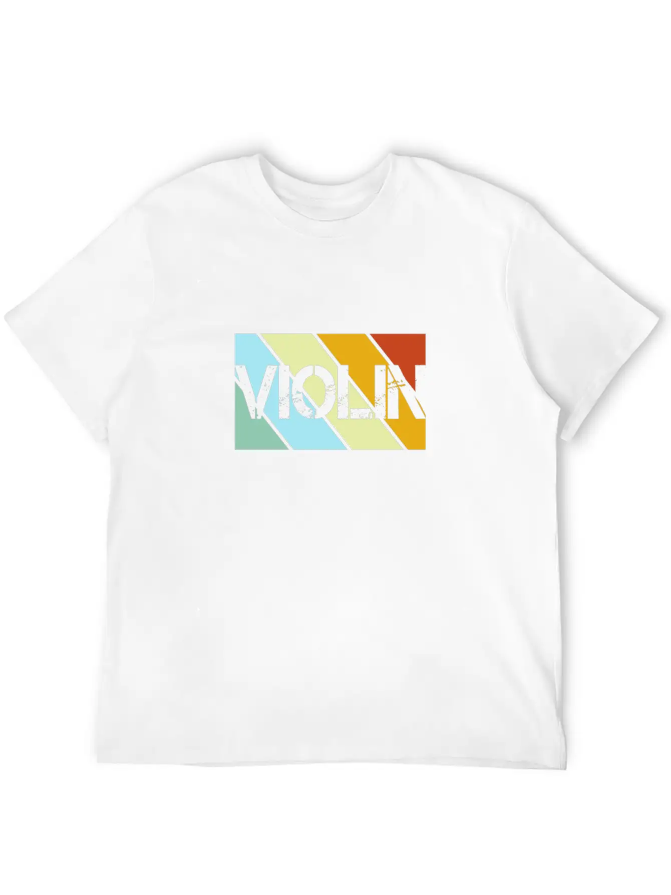 Violin Retro Stylish Everyday T-Shirt – Unisex Basic Cotton Tee