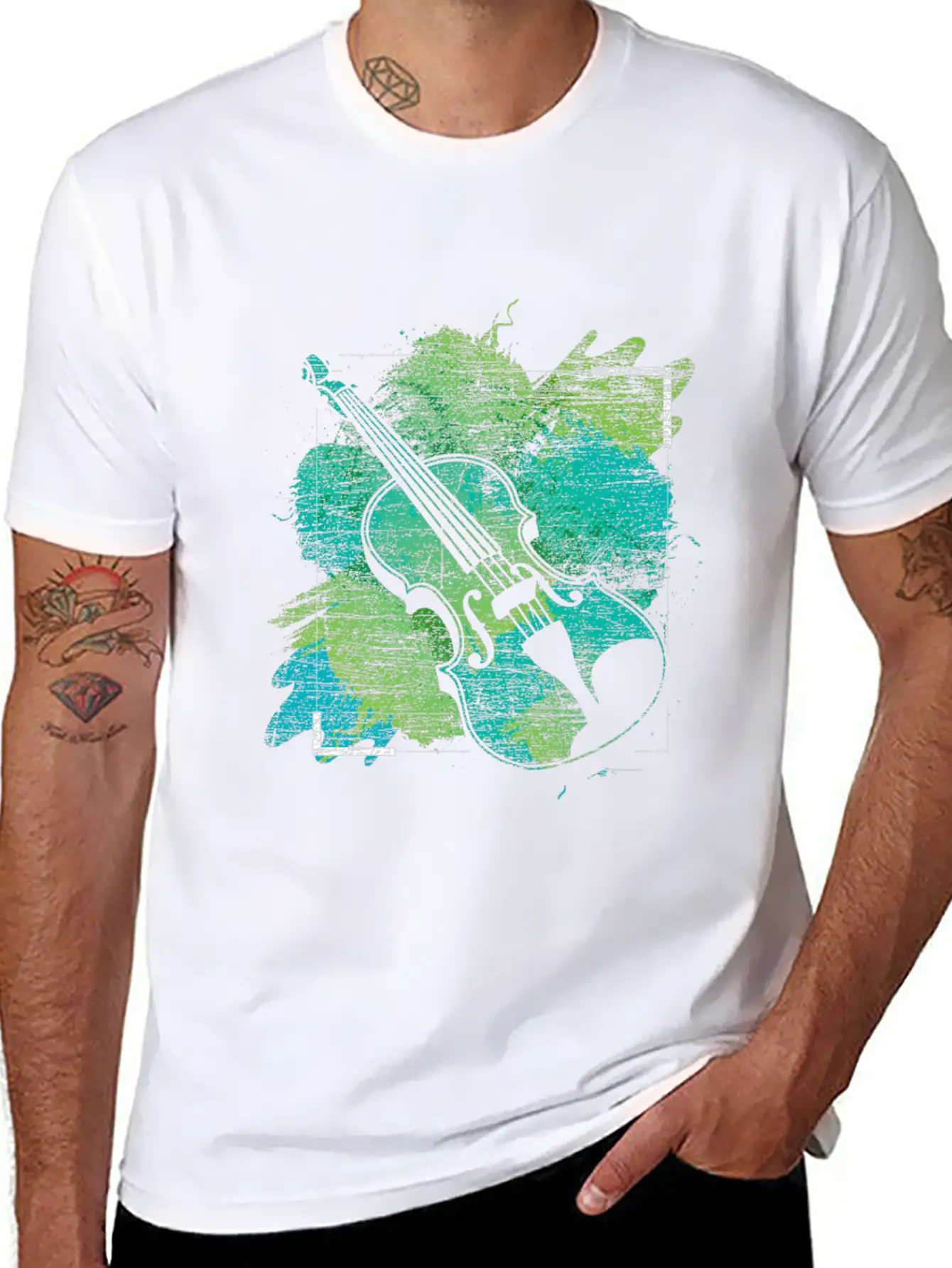 Violin Timeless Short Sleeve Tee – Comfy And Minimalist Design