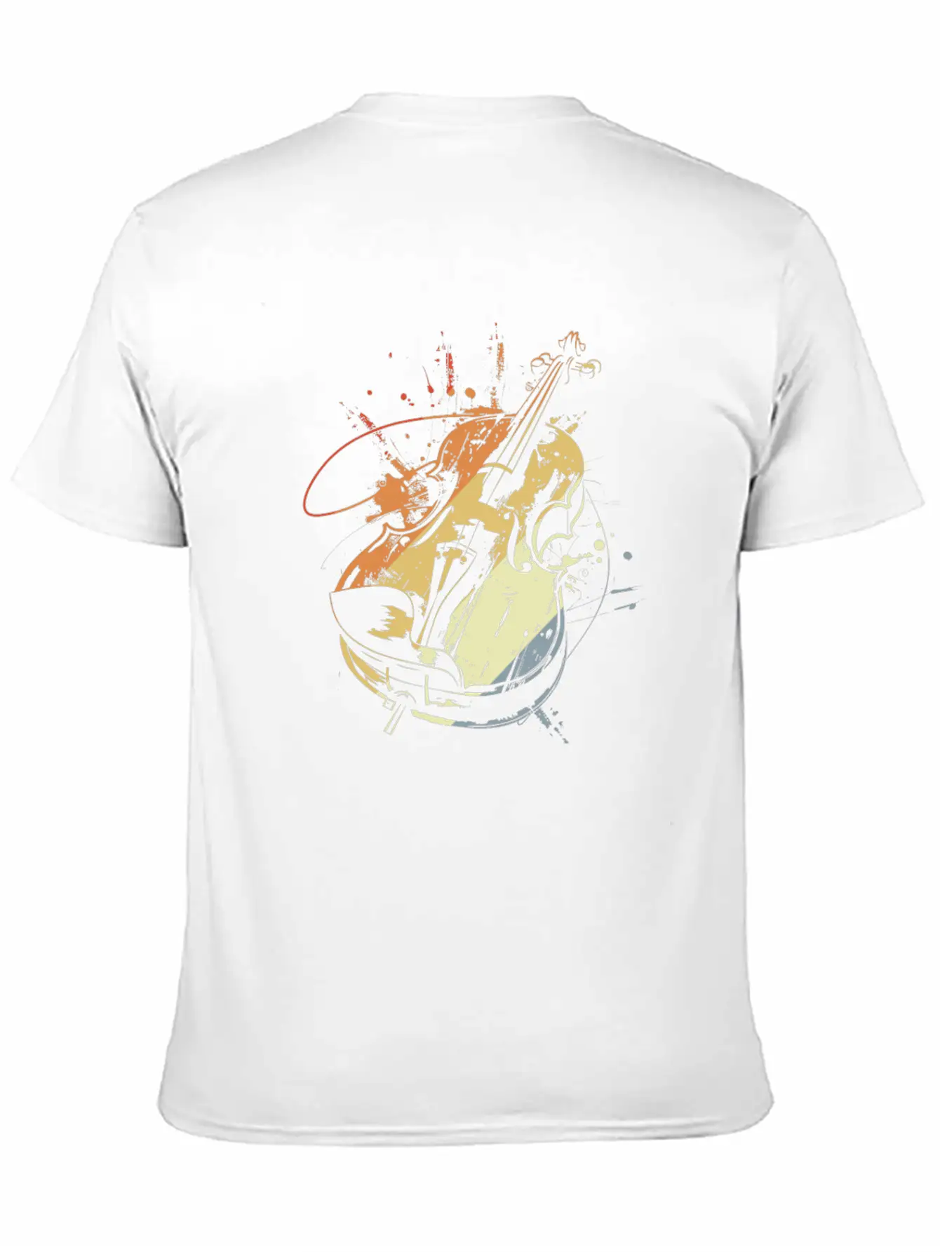 Violin Vintage Look Stylish Everyday T-Shirt – Unisex Basic Cotton Tee