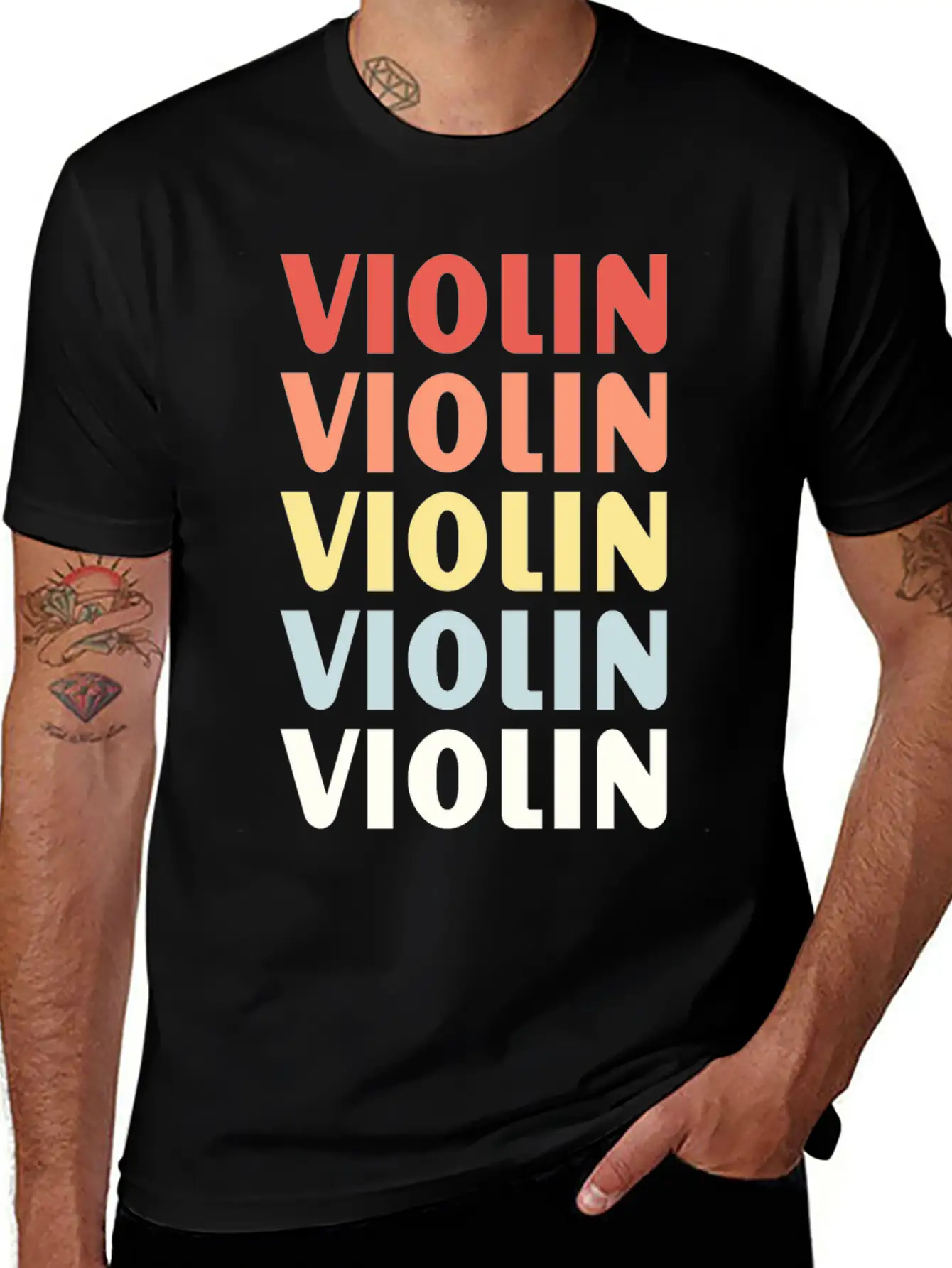 Violins Design Shirt Essential Unisex Summer Tee – Soft Cotton Casual Fit