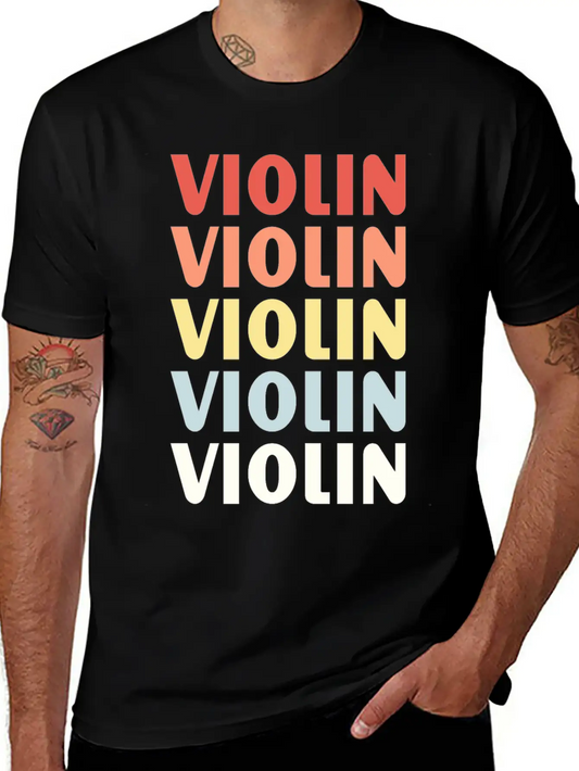 Violins Design Shirt Essential Unisex Summer Tee – Soft Cotton Casual Fit