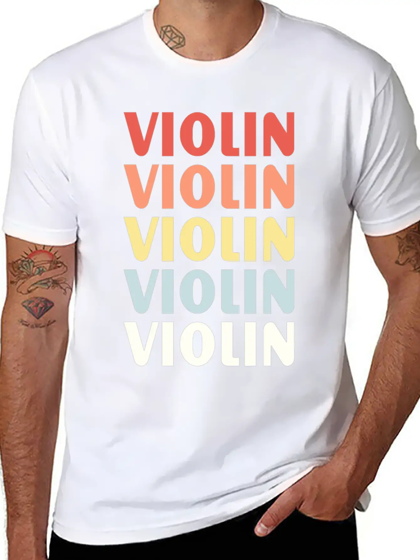 Violins Design Shirt Essential Unisex Summer Tee – Soft Cotton Casual Fit