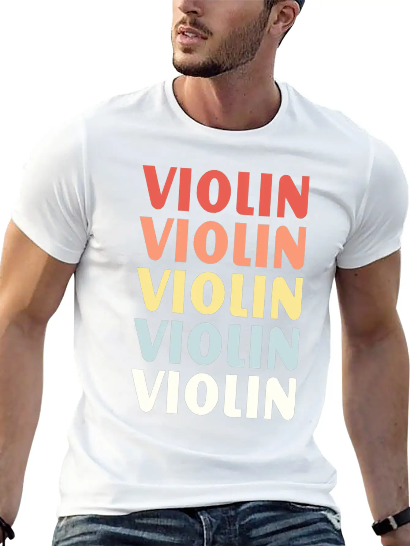 Violins Design Shirt Essential Unisex Summer Tee – Soft Cotton Casual Fit