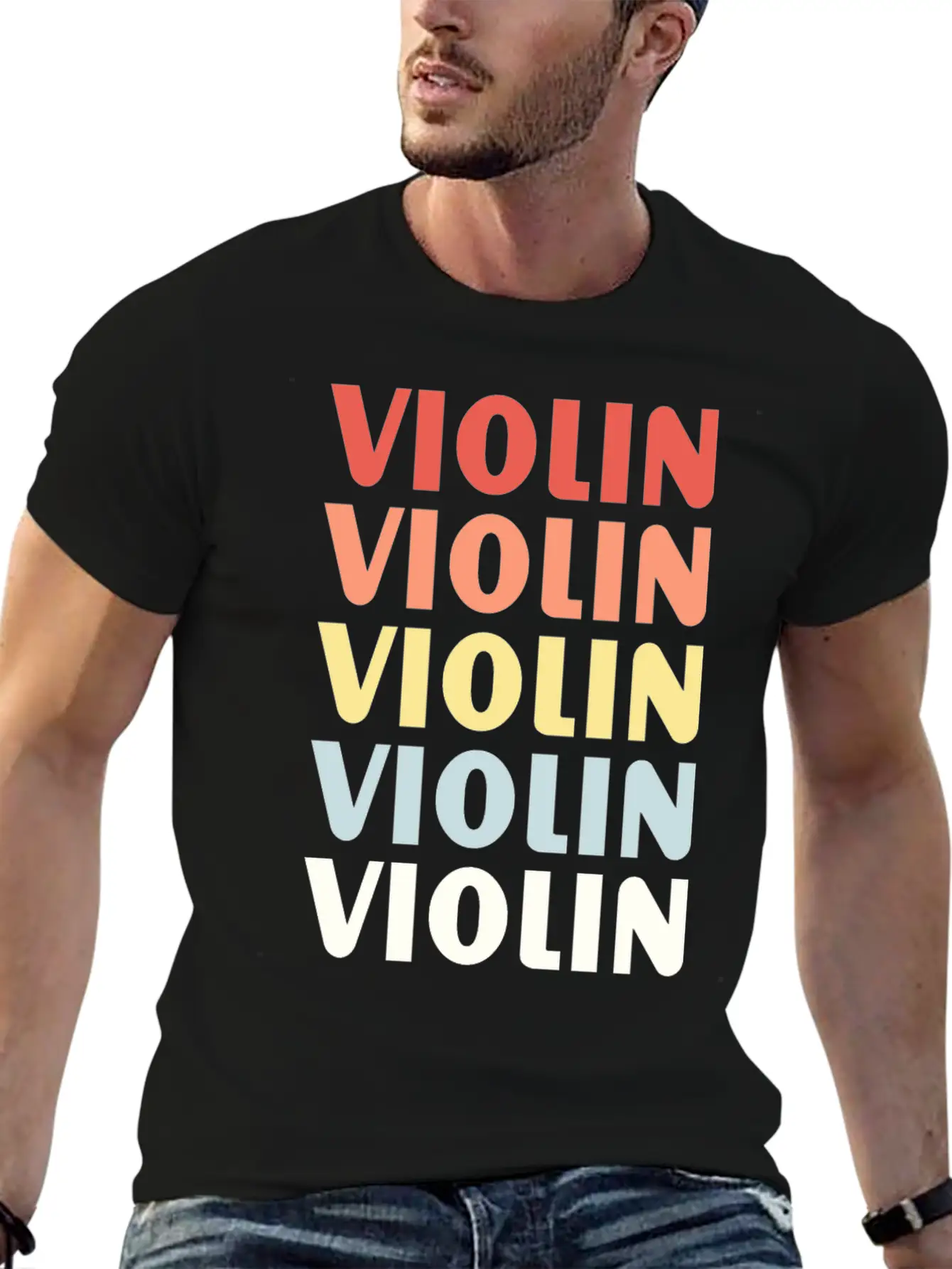 Violins Design Shirt Essential Unisex Summer Tee – Soft Cotton Casual Fit