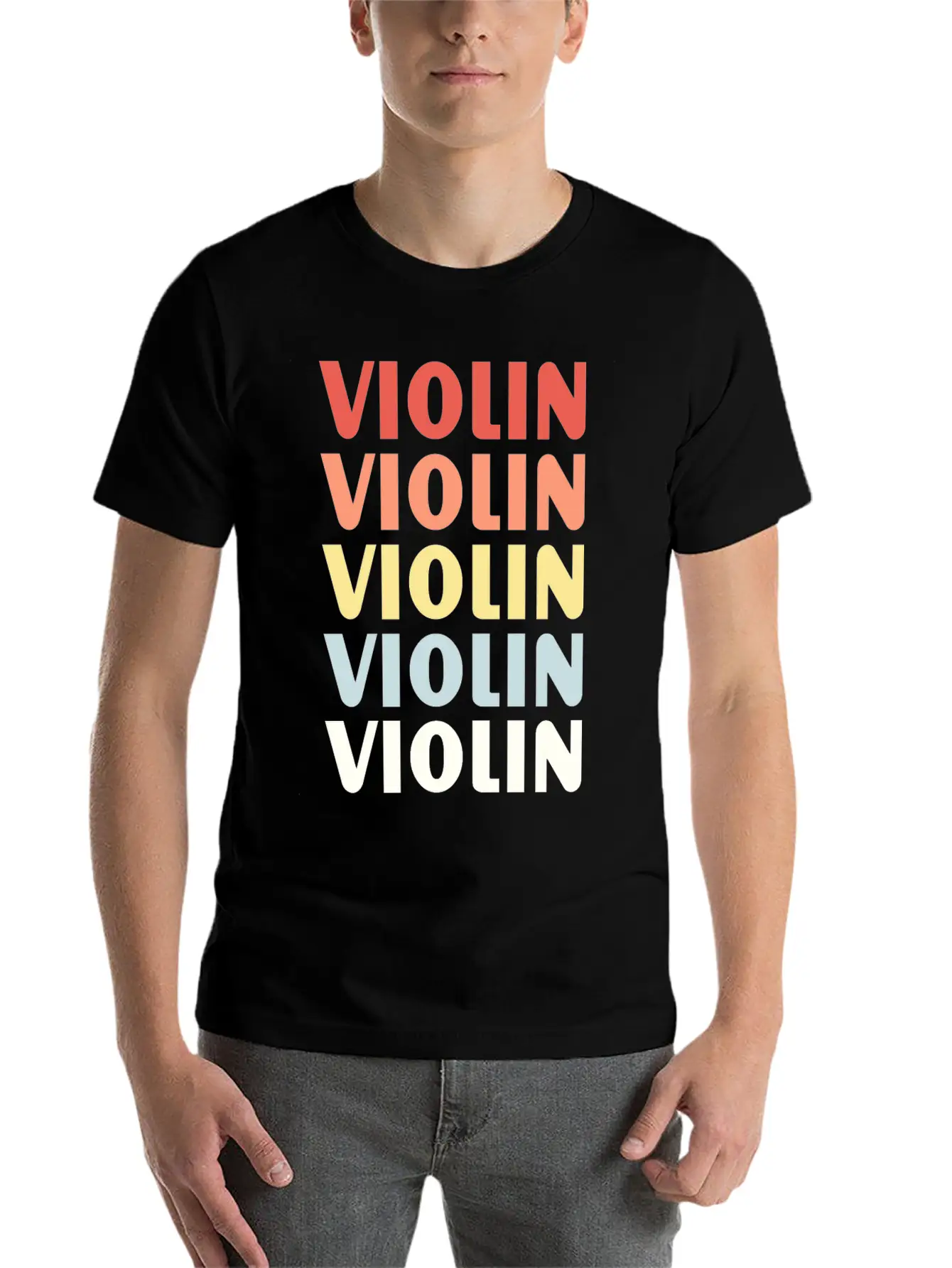 Violins Design Shirt Essential Unisex Summer Tee – Soft Cotton Casual Fit