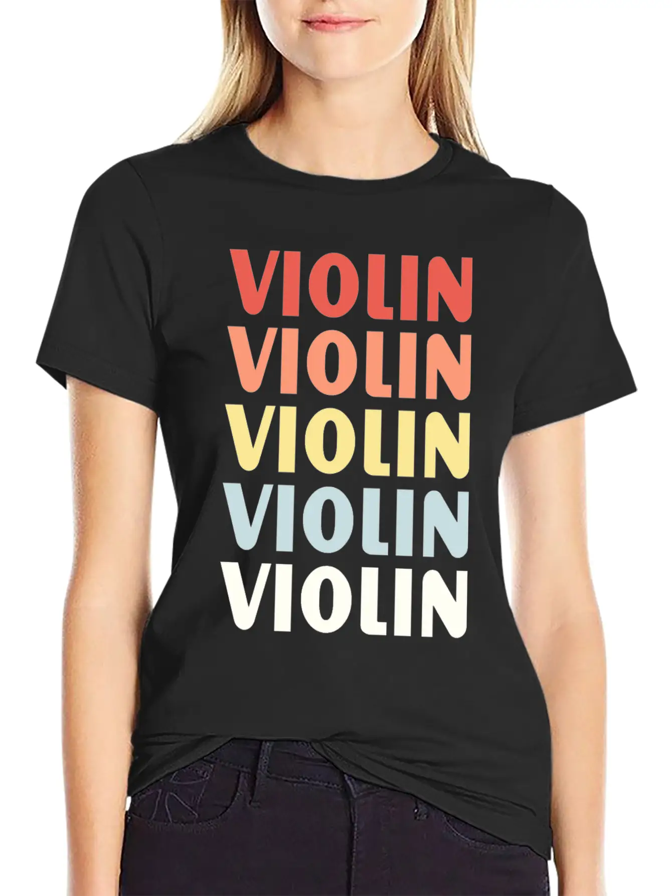 Violins Design Shirt Essential Unisex Summer Tee – Soft Cotton Casual Fit