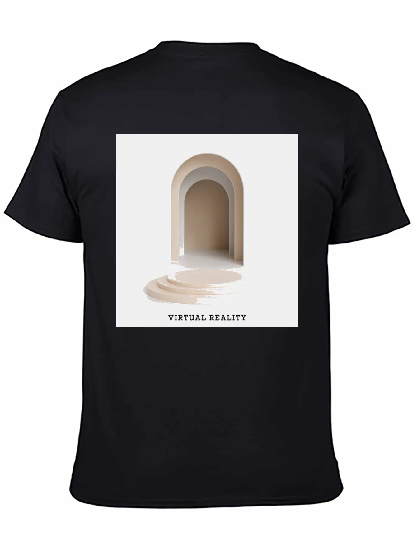VIRTUAL REALITY Album Cover Sticker Basic Graphic T-Shirt – Daily Comfort In Soft Cotton