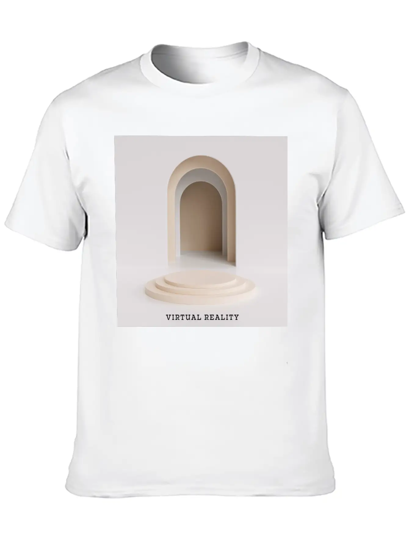 VIRTUAL REALITY Album Cover Sticker Basic Graphic T-Shirt – Daily Comfort In Soft Cotton