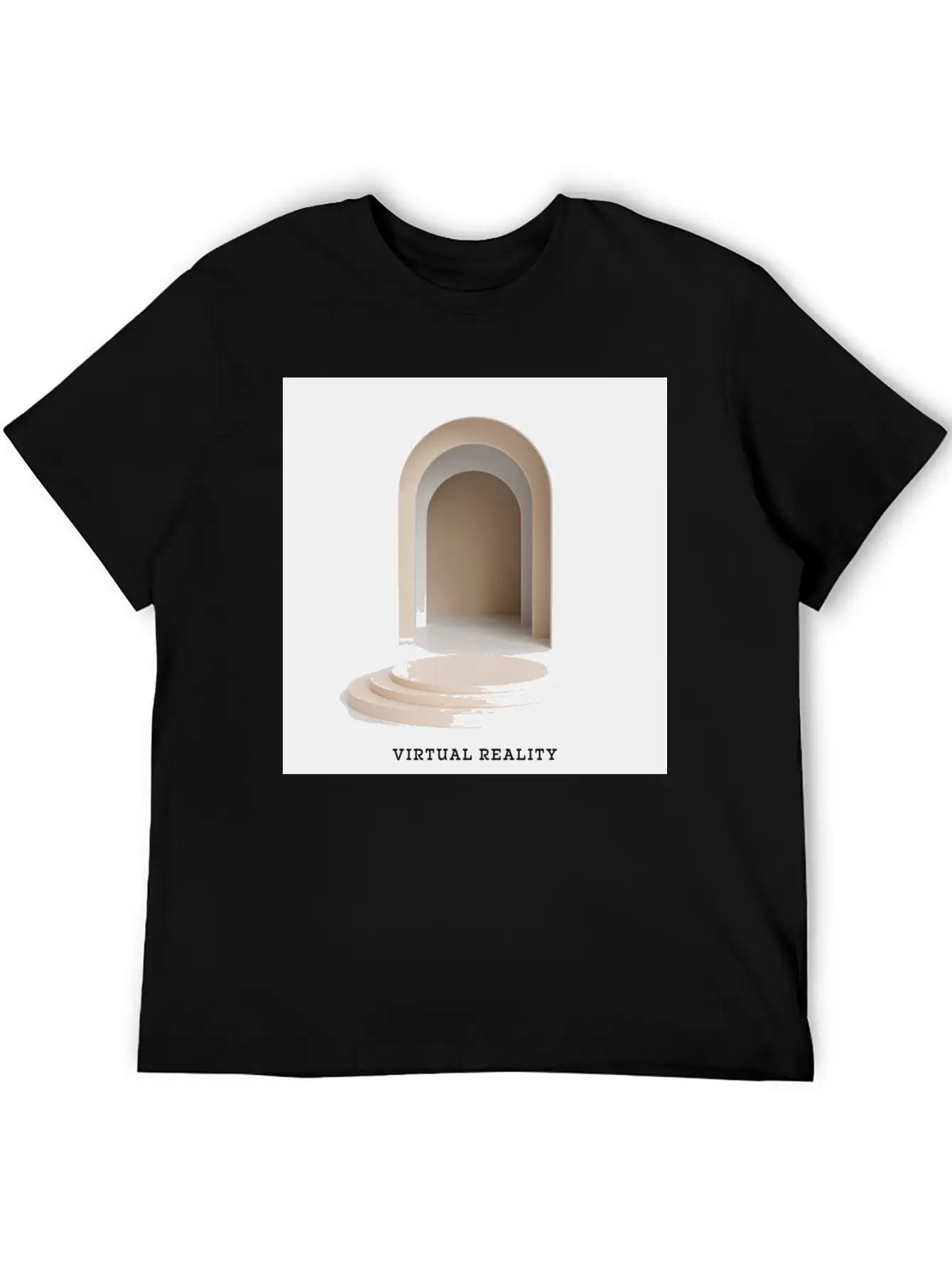 VIRTUAL REALITY Album Cover Sticker Basic Graphic T-Shirt – Daily Comfort In Soft Cotton
