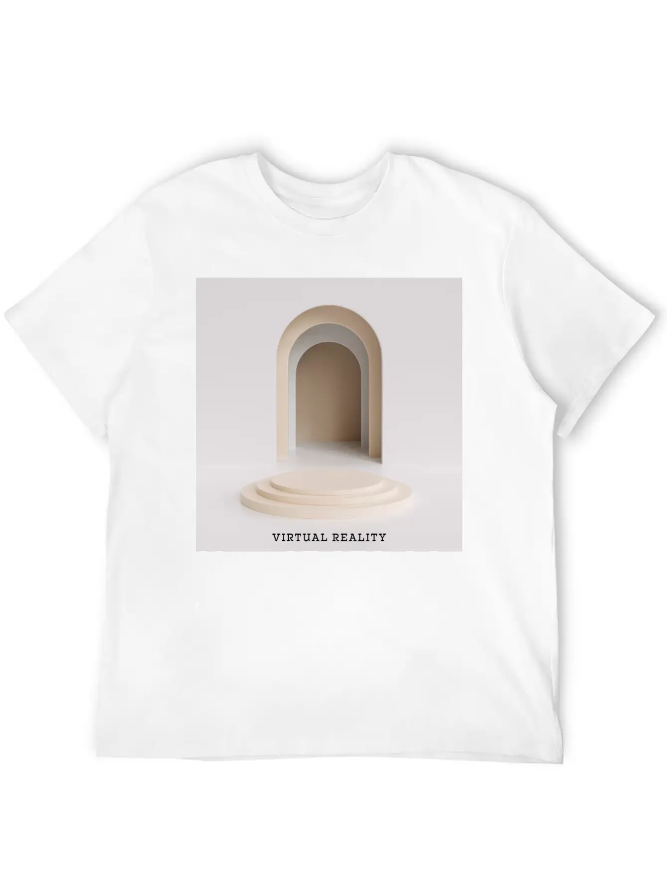 VIRTUAL REALITY Album Cover Sticker Basic Graphic T-Shirt – Daily Comfort In Soft Cotton