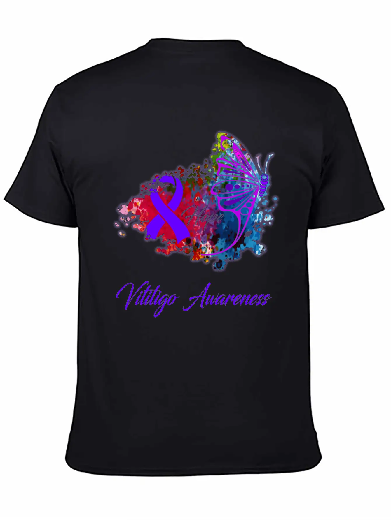 Vitiligo Awareness Comfortable Minimalist Graphic Tee – Summer Style Essential
