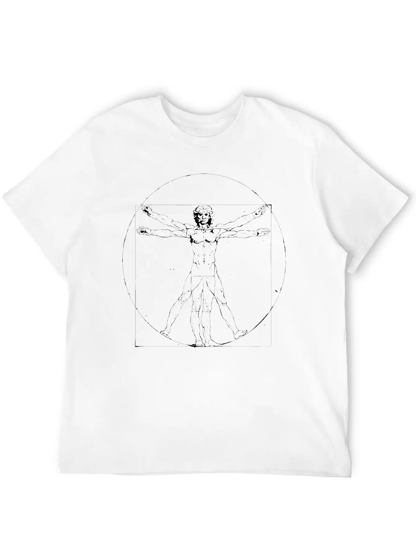 Vitruvian Man Timeless Short Sleeve Tee – Comfy And Minimalist Design