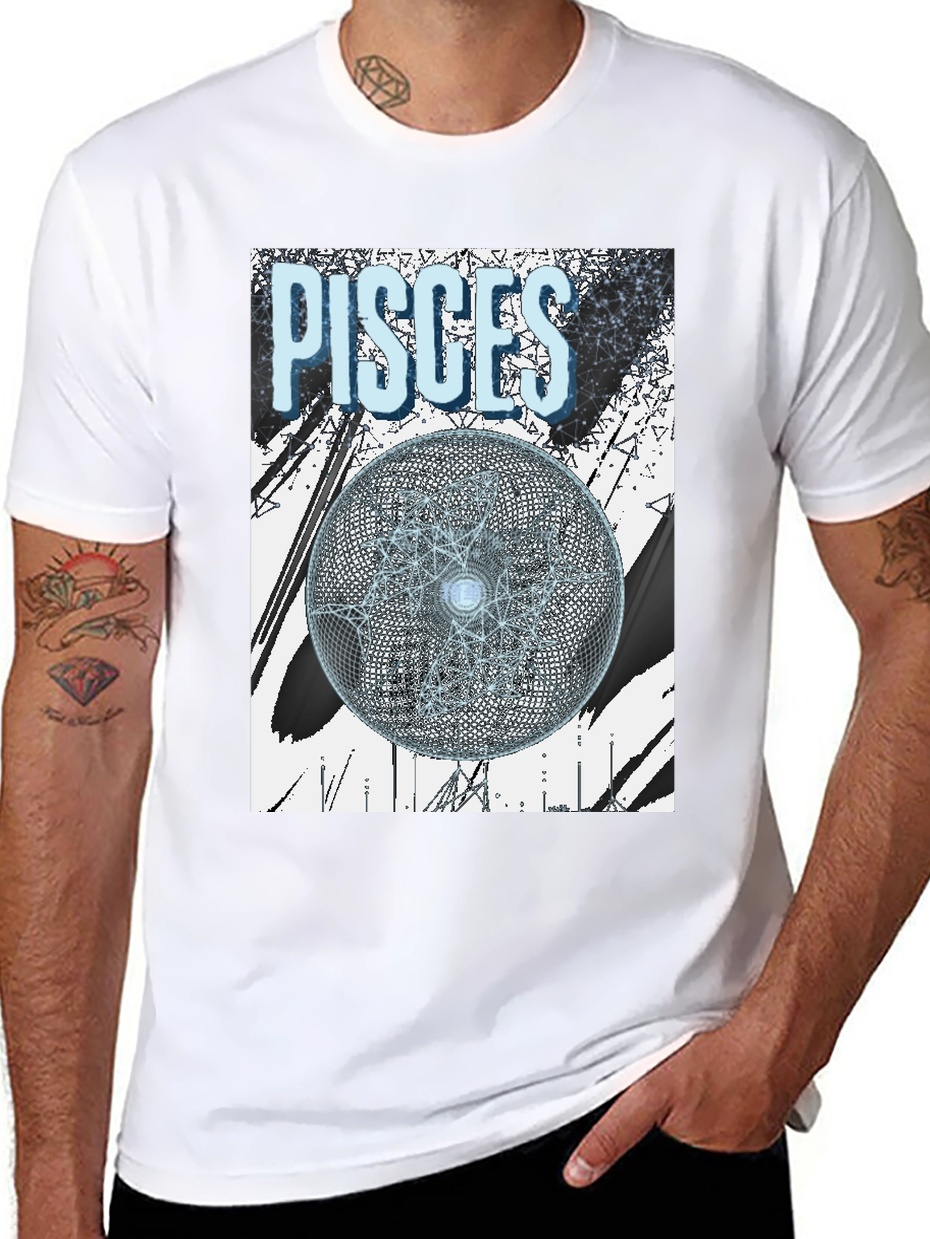 Pisces Zodiac Graphic T-Shirt - Astrology Tee