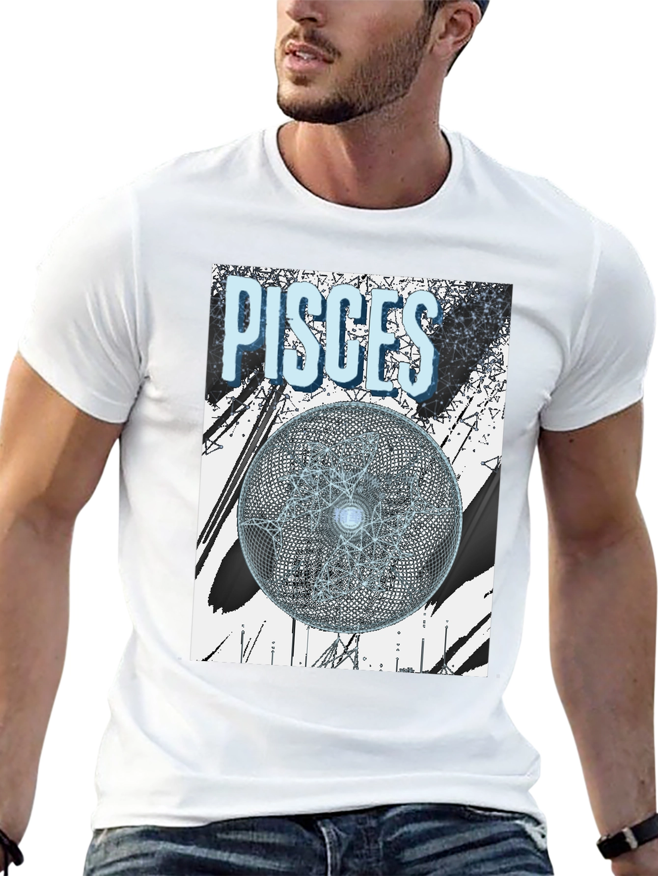 Pisces Zodiac Graphic T-Shirt - Astrology Tee