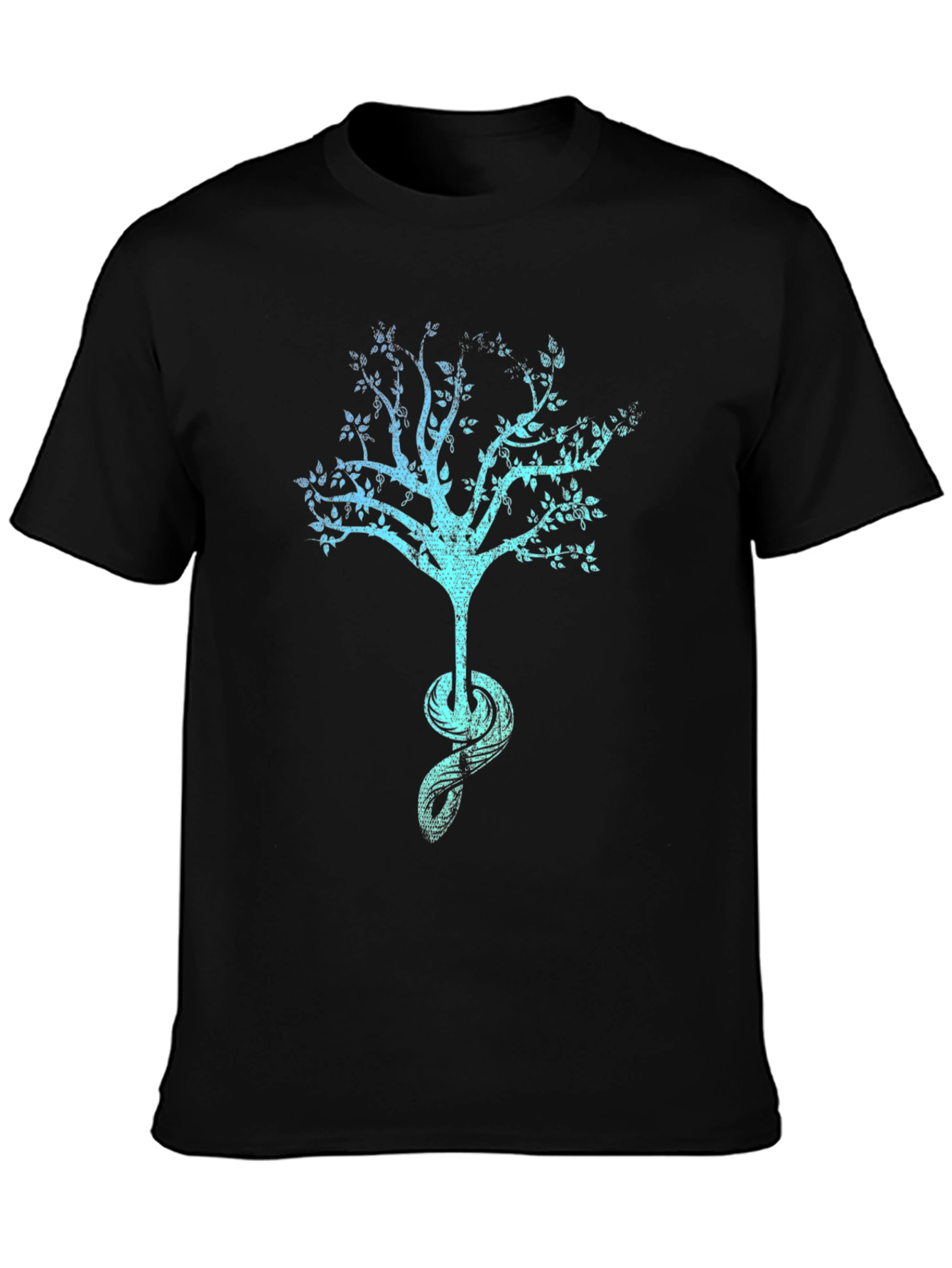 Tree of Life Graphic Tee - Black Cotton Blend