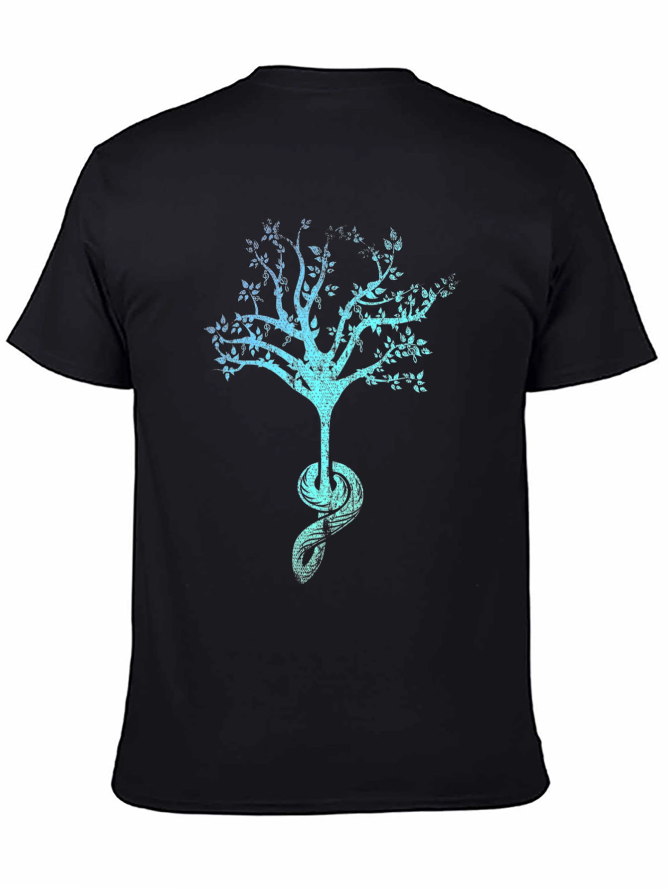 Tree of Life Graphic Tee - Black Cotton Blend