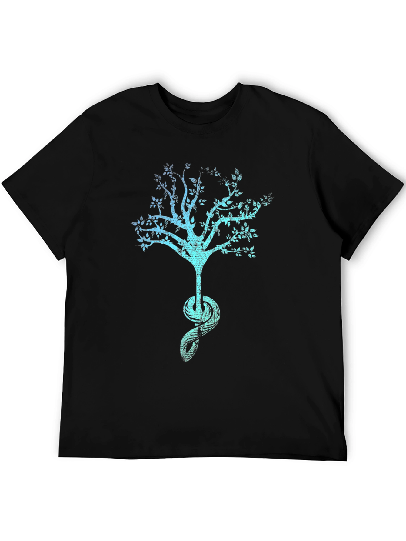 Tree of Life Graphic Tee - Black Cotton Blend